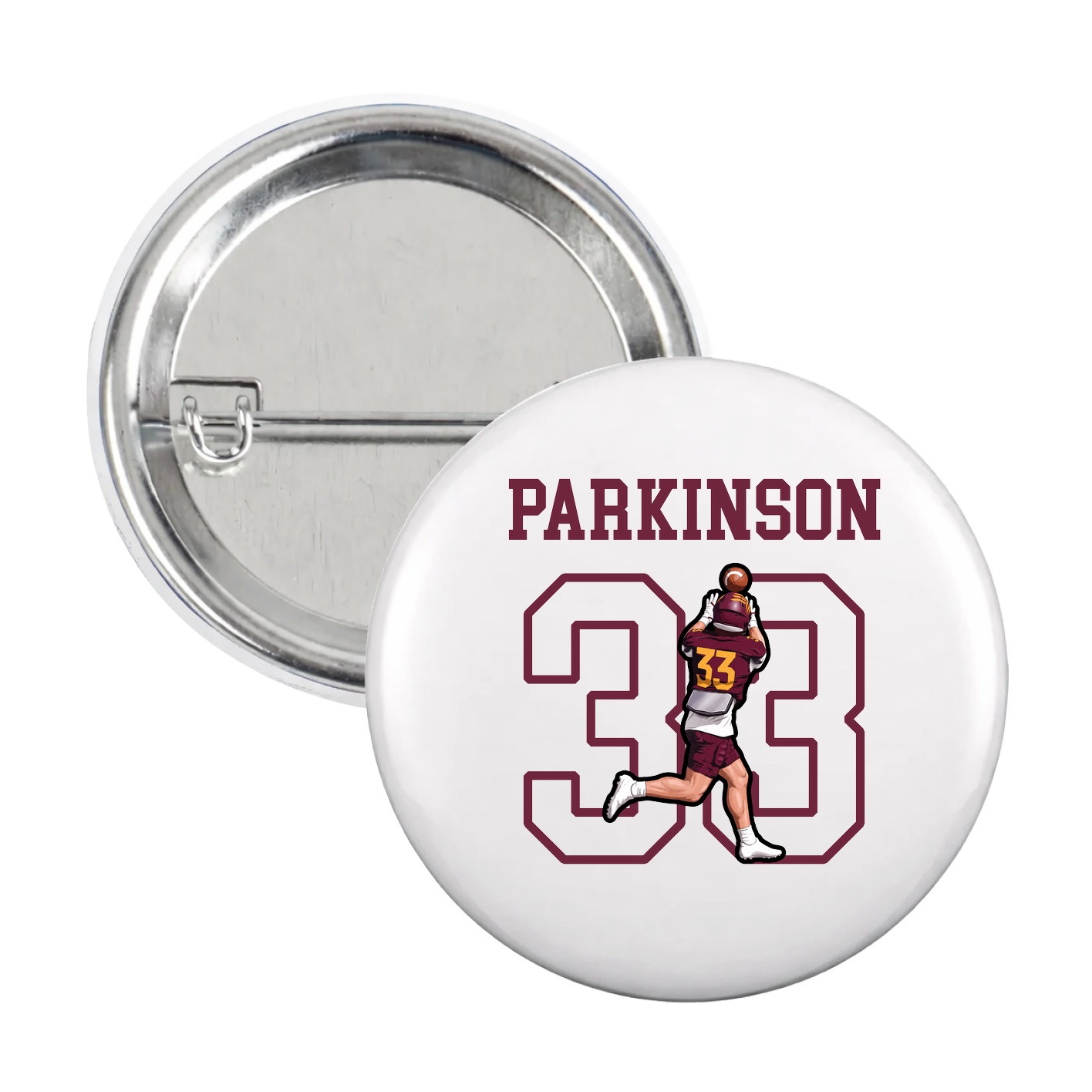 Game Day Button — Shirsey in White