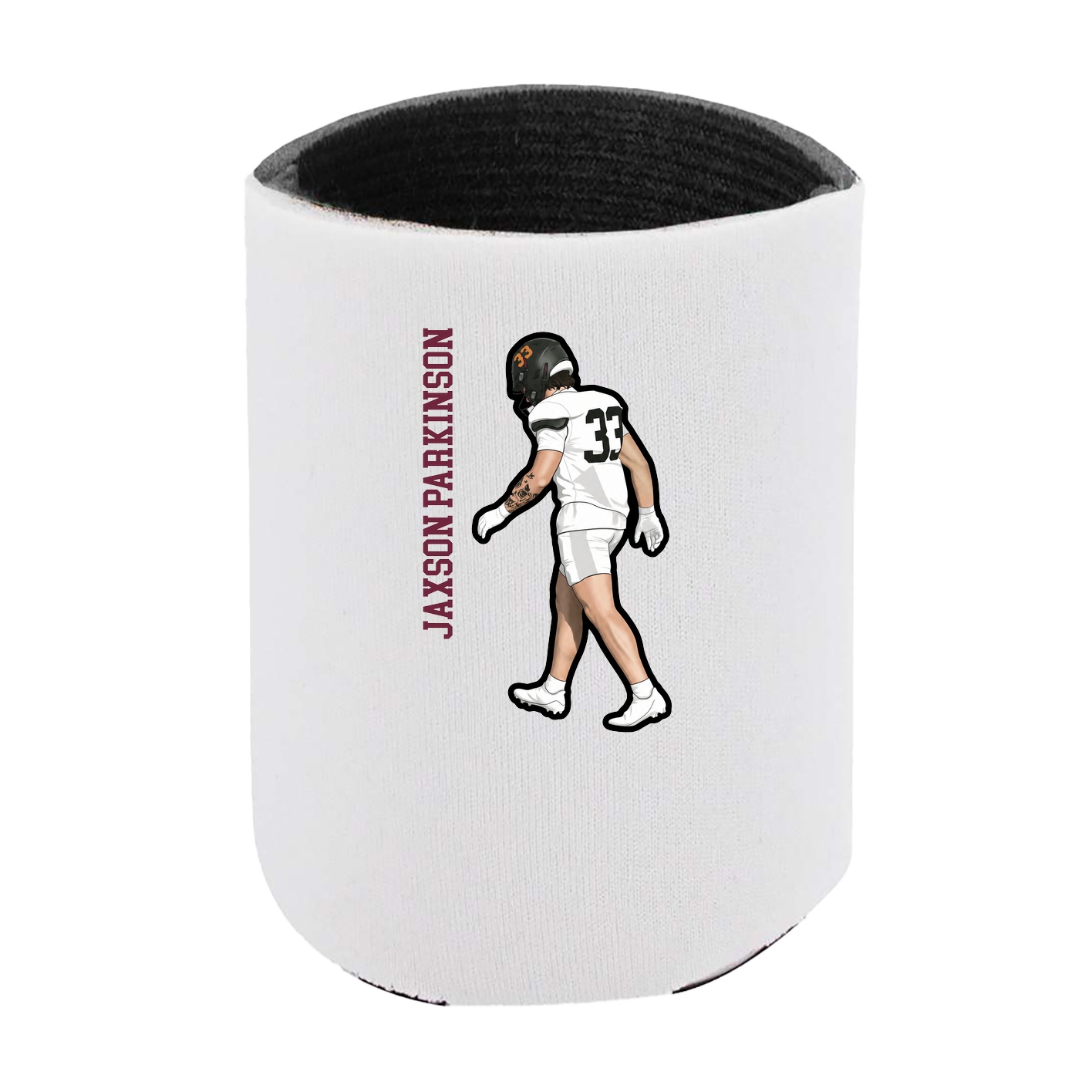 Can Holder — Name Vertical in White