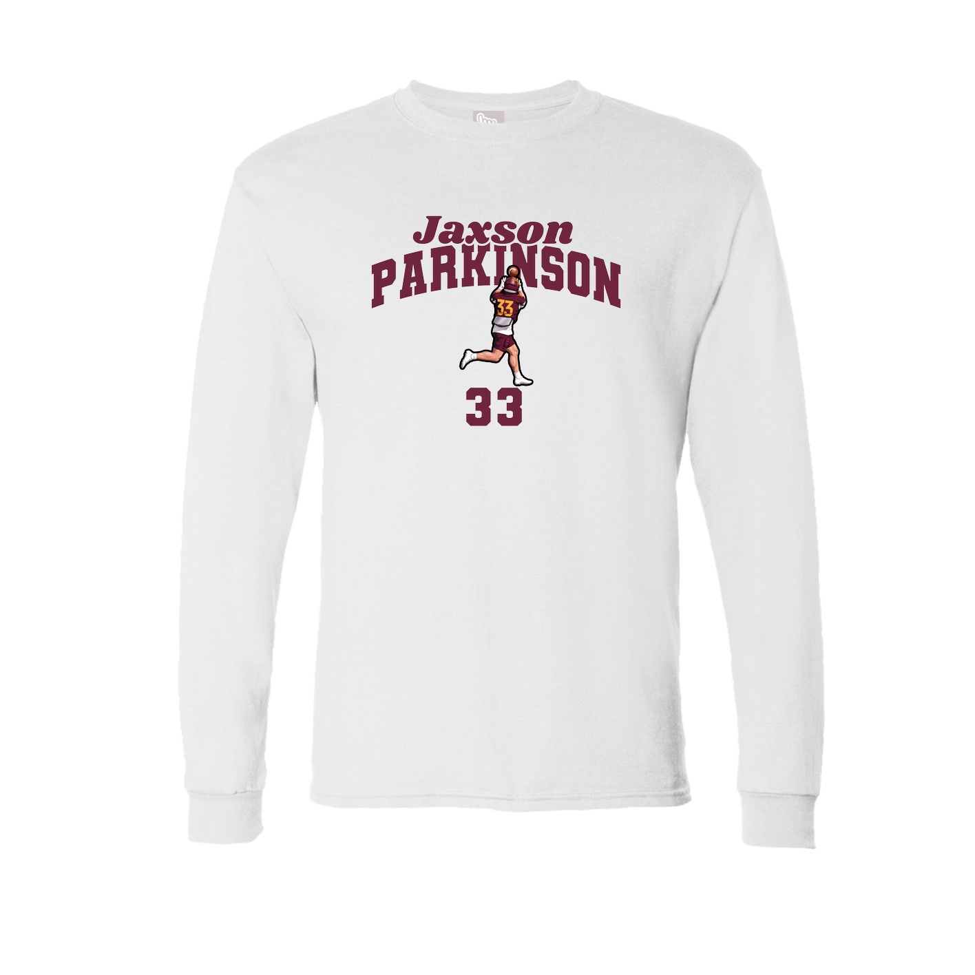 Long Sleeve Tee — Signature Arch in White