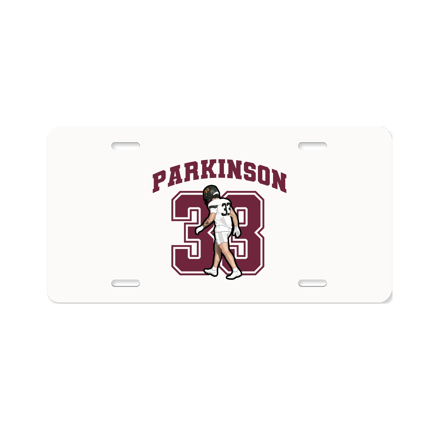 License Plate — Number in Classic