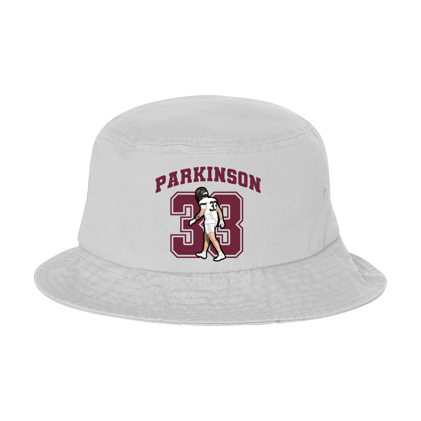 Bucket Cap — Number in White