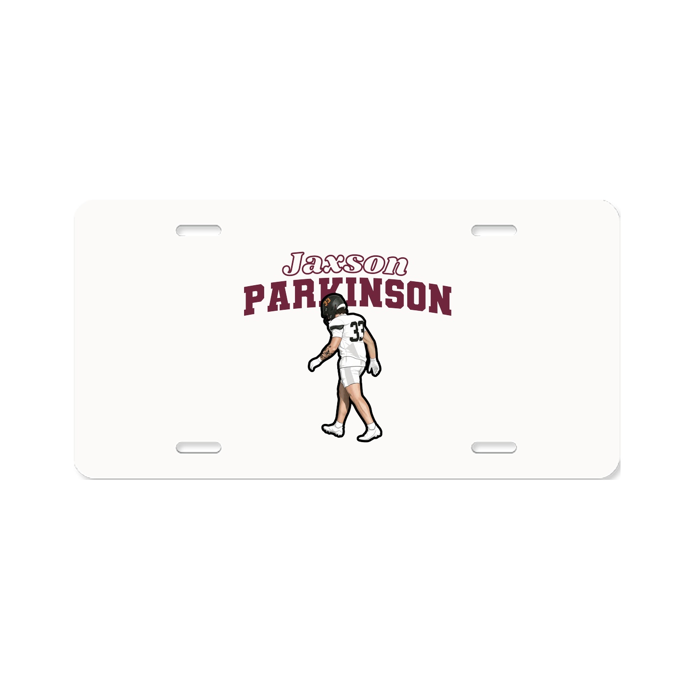 License Plate — Name Arch in Classic