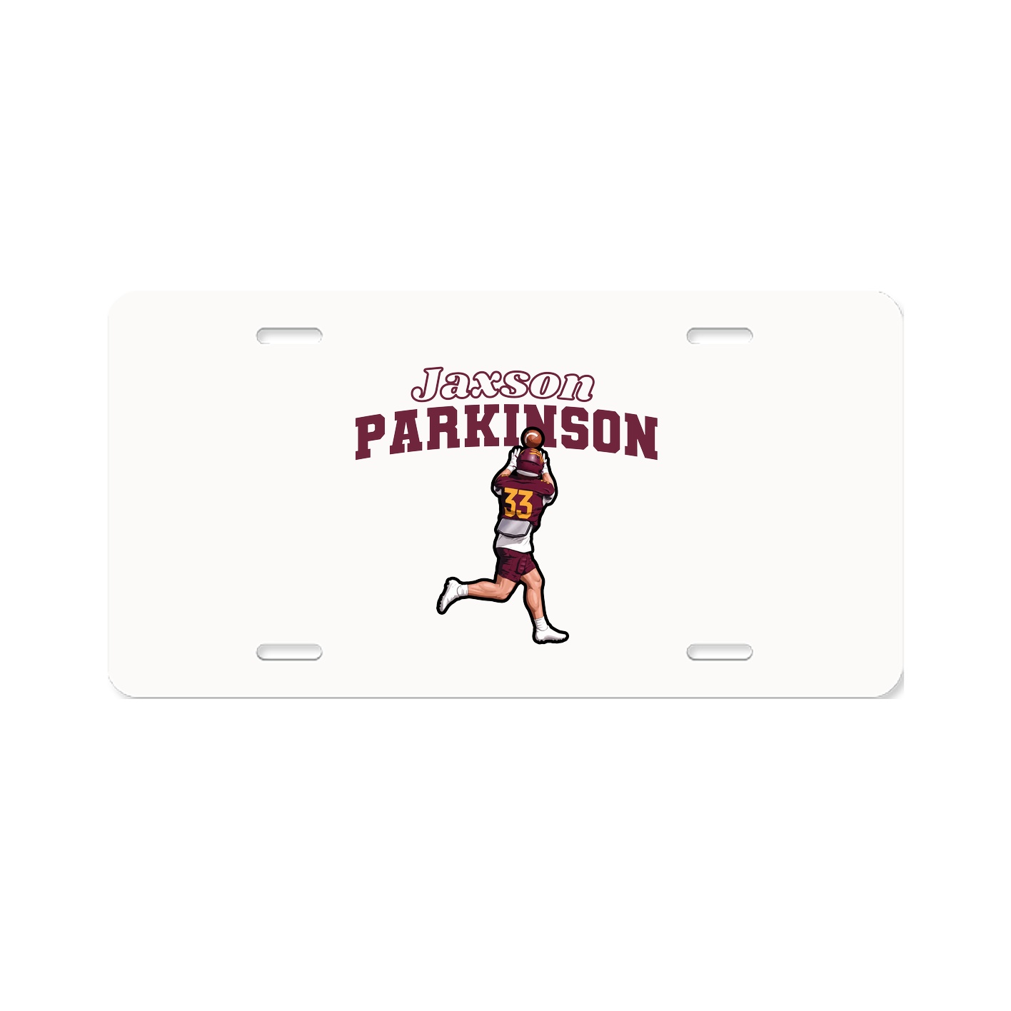 License Plate — Name Arch in Classic