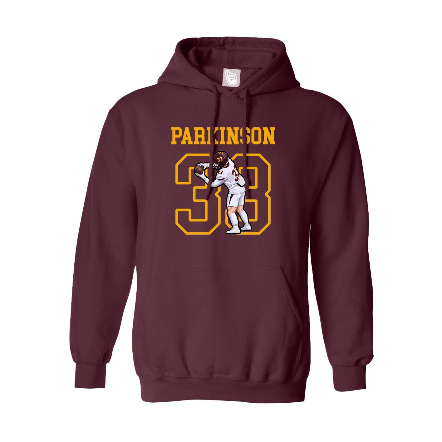 Hoodie — Shirsey in Maroon