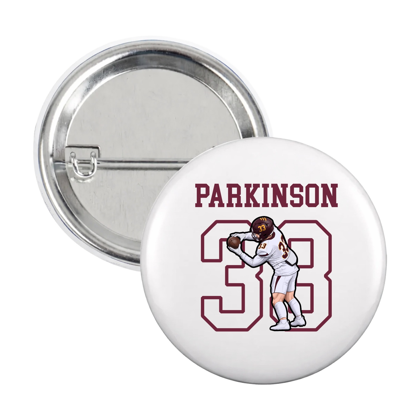 Game Day Button — Shirsey in White