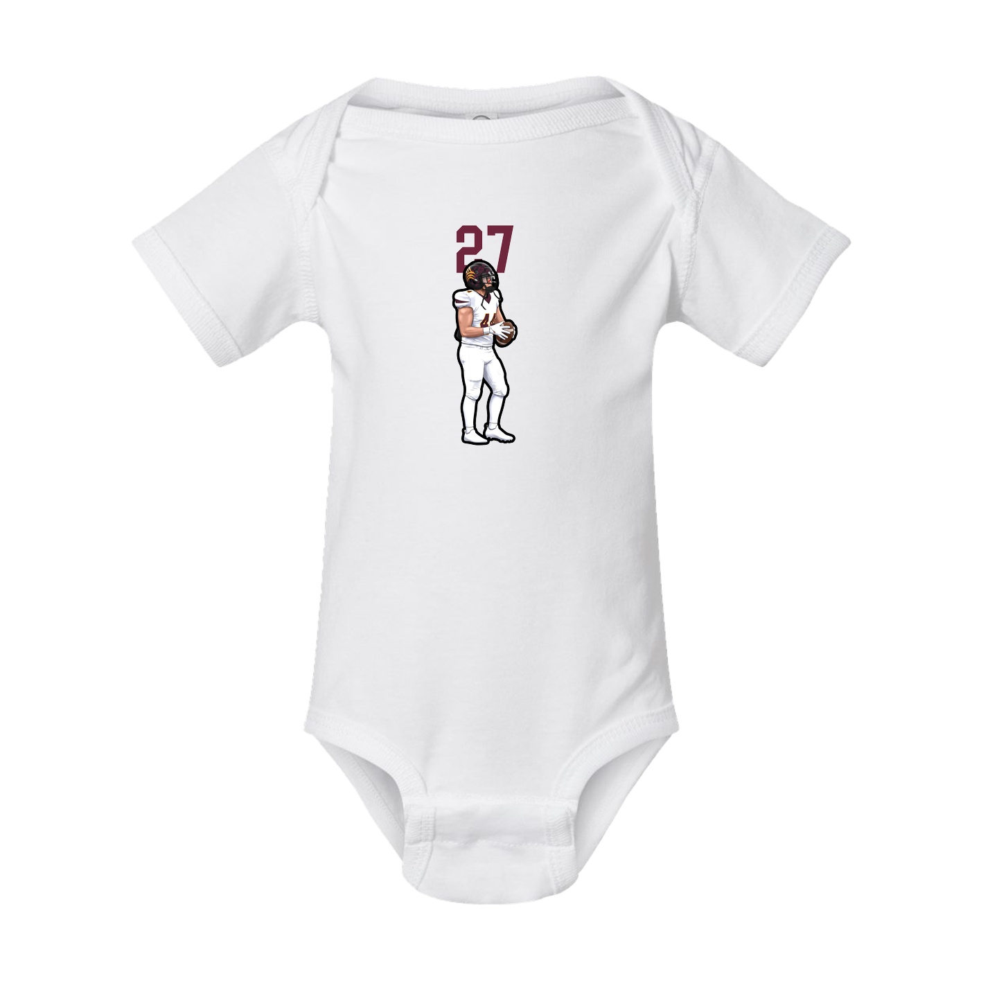 Baby Onesie — Number Top in White