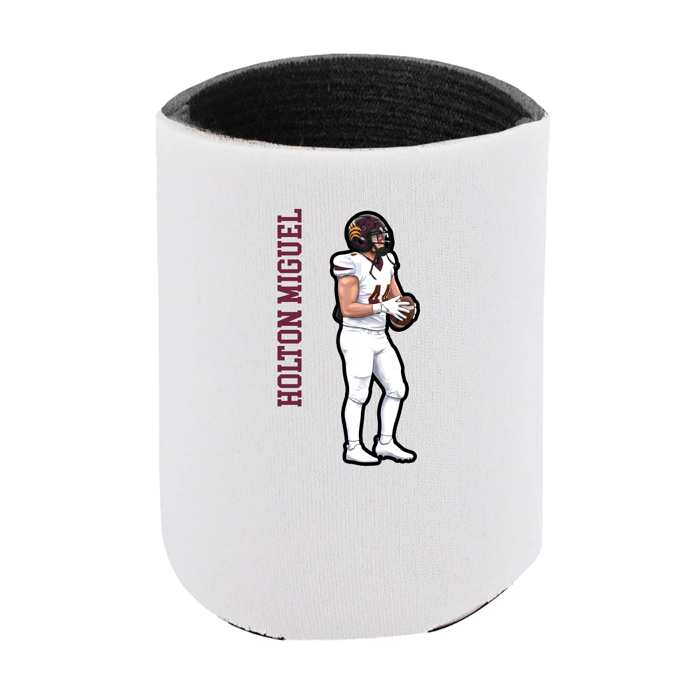 Can Holder — Name Vertical in White