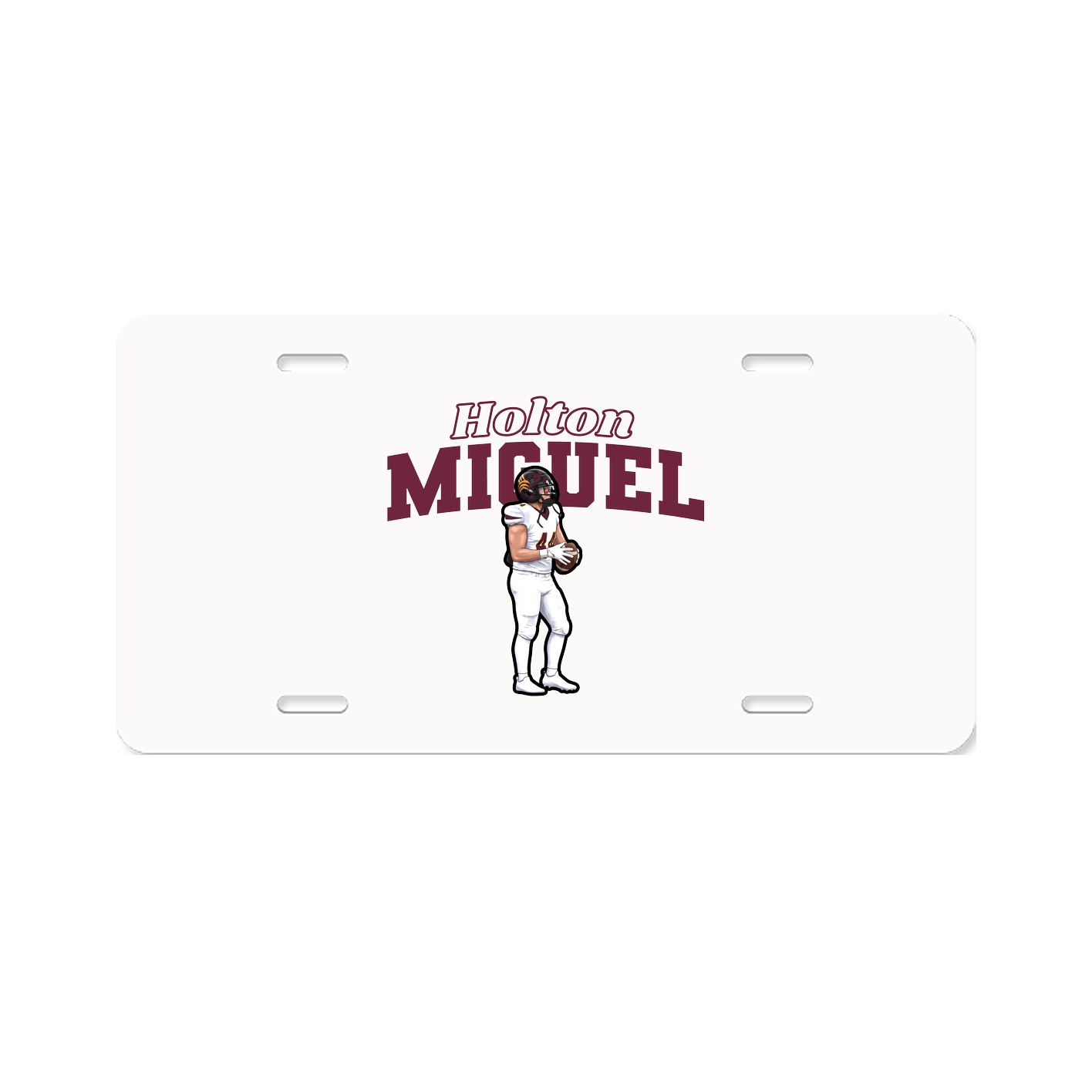 License Plate — Name Arch in Classic