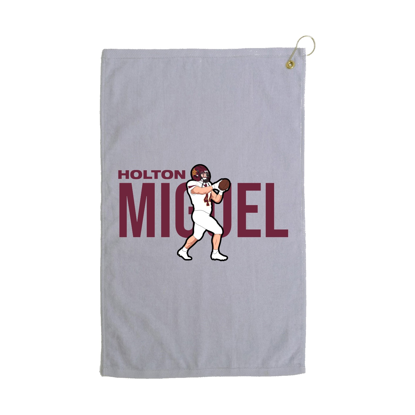 Golf Towel — Player Name in Grey