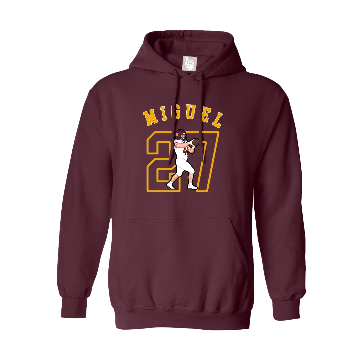 Hoodie — Shirsey Arch in Maroon