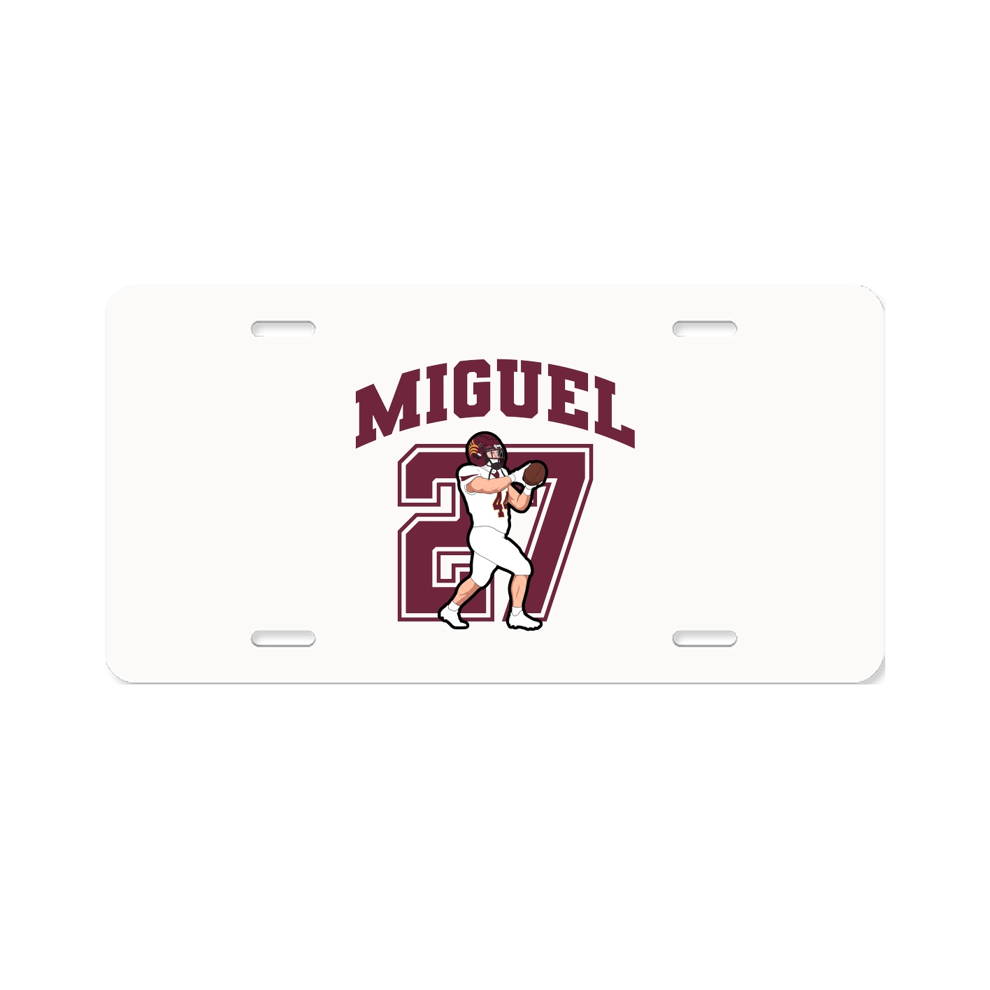 License Plate — Number in Classic