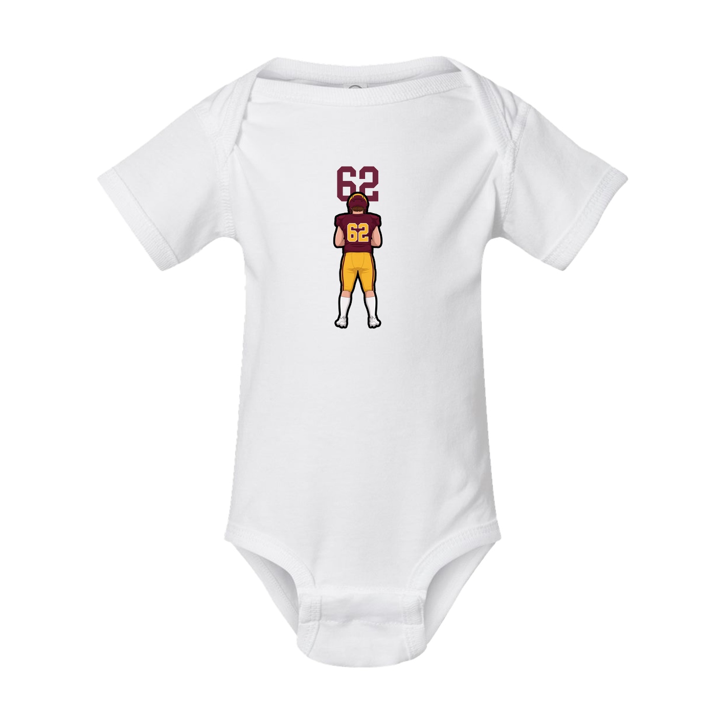 Baby Onesie — Number Top in White