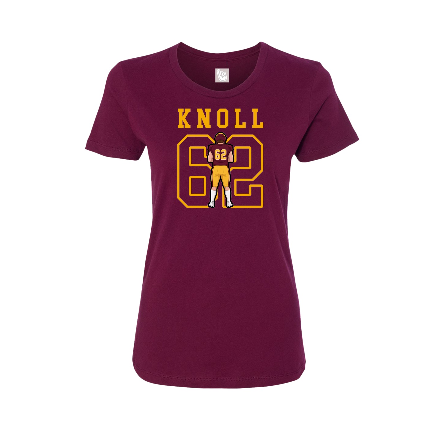 Fitted Women's Tee — Shirsey in Maroon