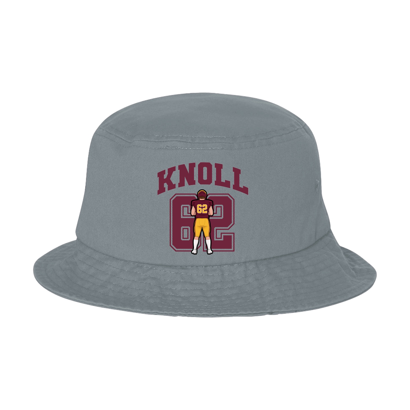 Bucket Cap — Number in Grey