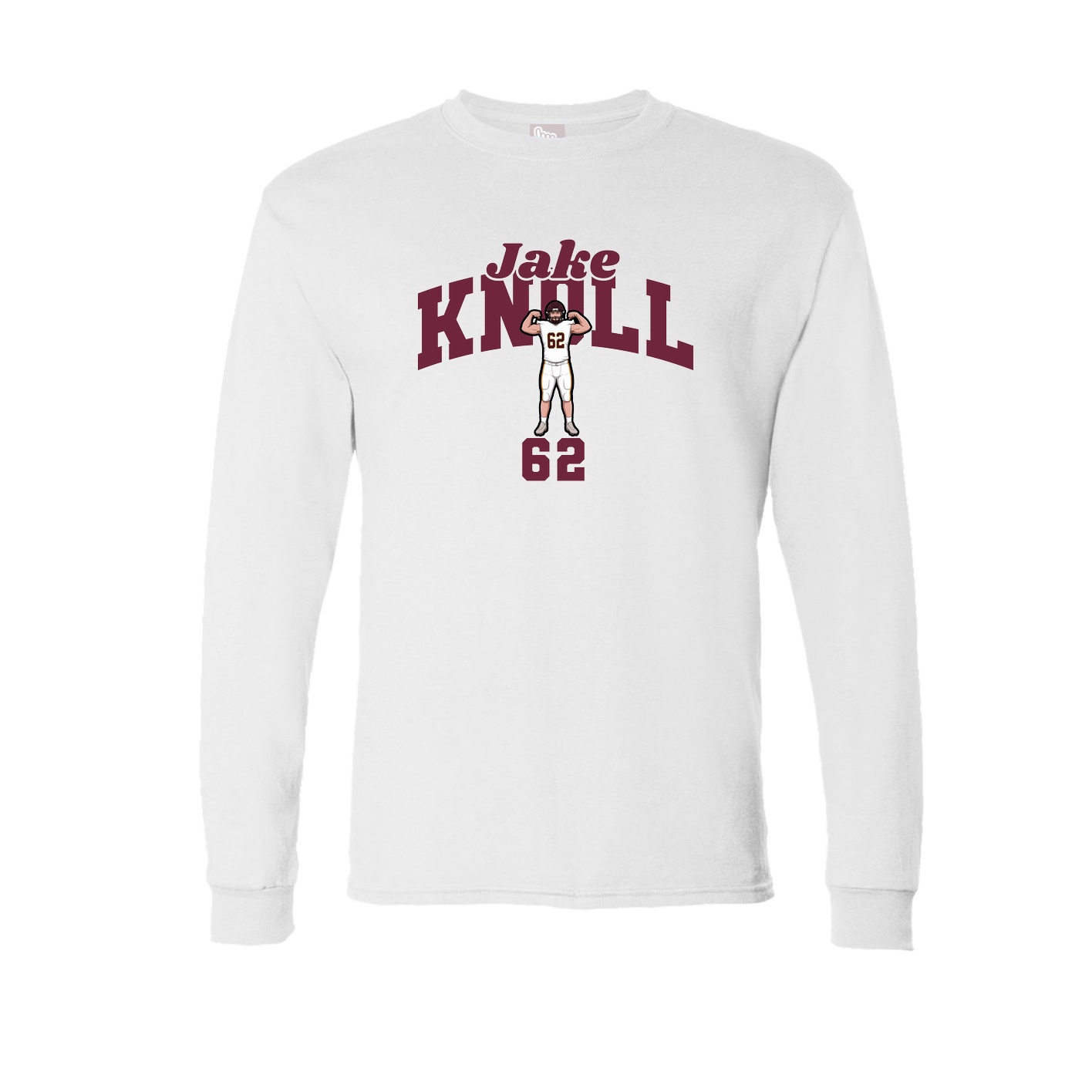 Long Sleeve Tee — Signature Arch in White