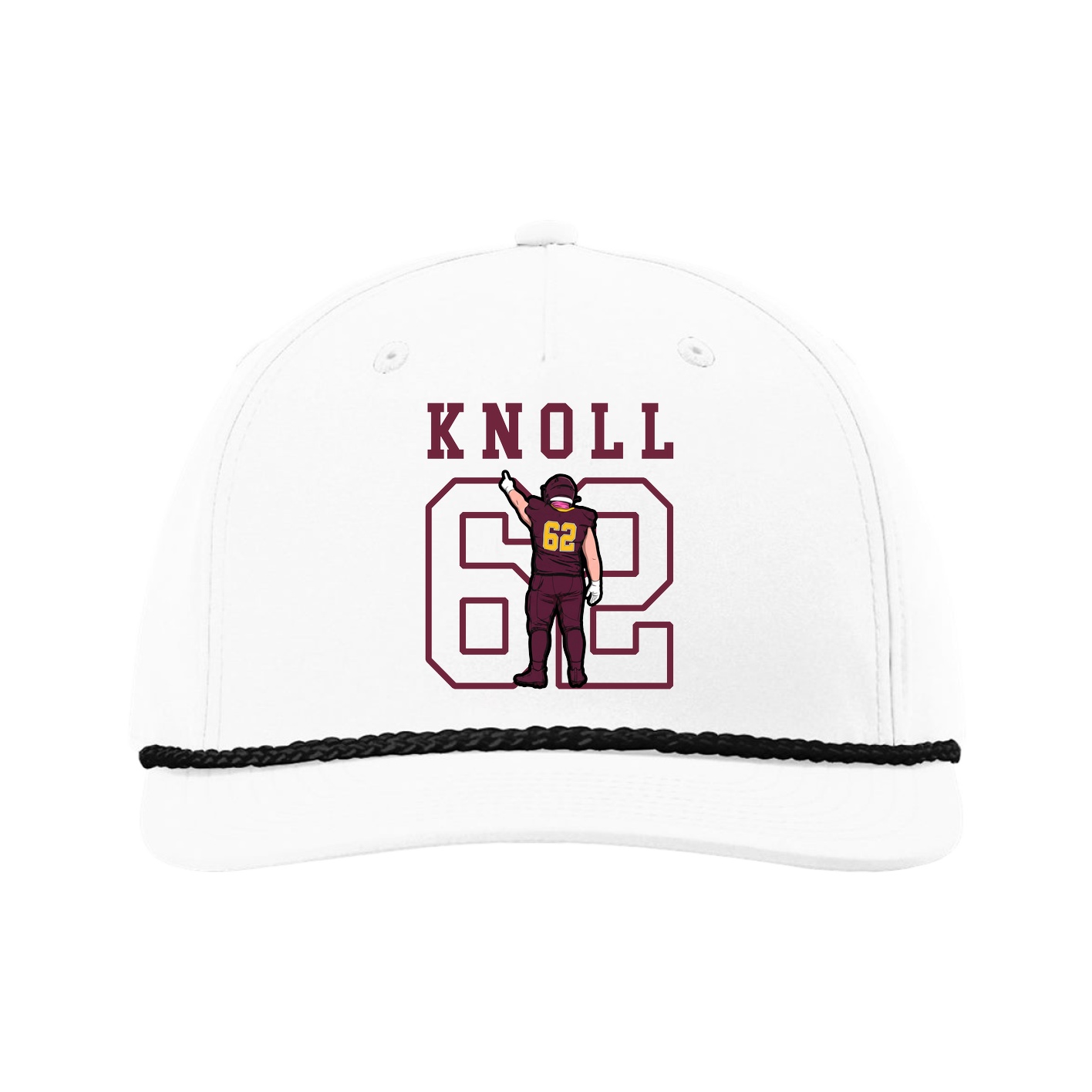 Five-Panel Classic Rope Cap — Shirsey in White