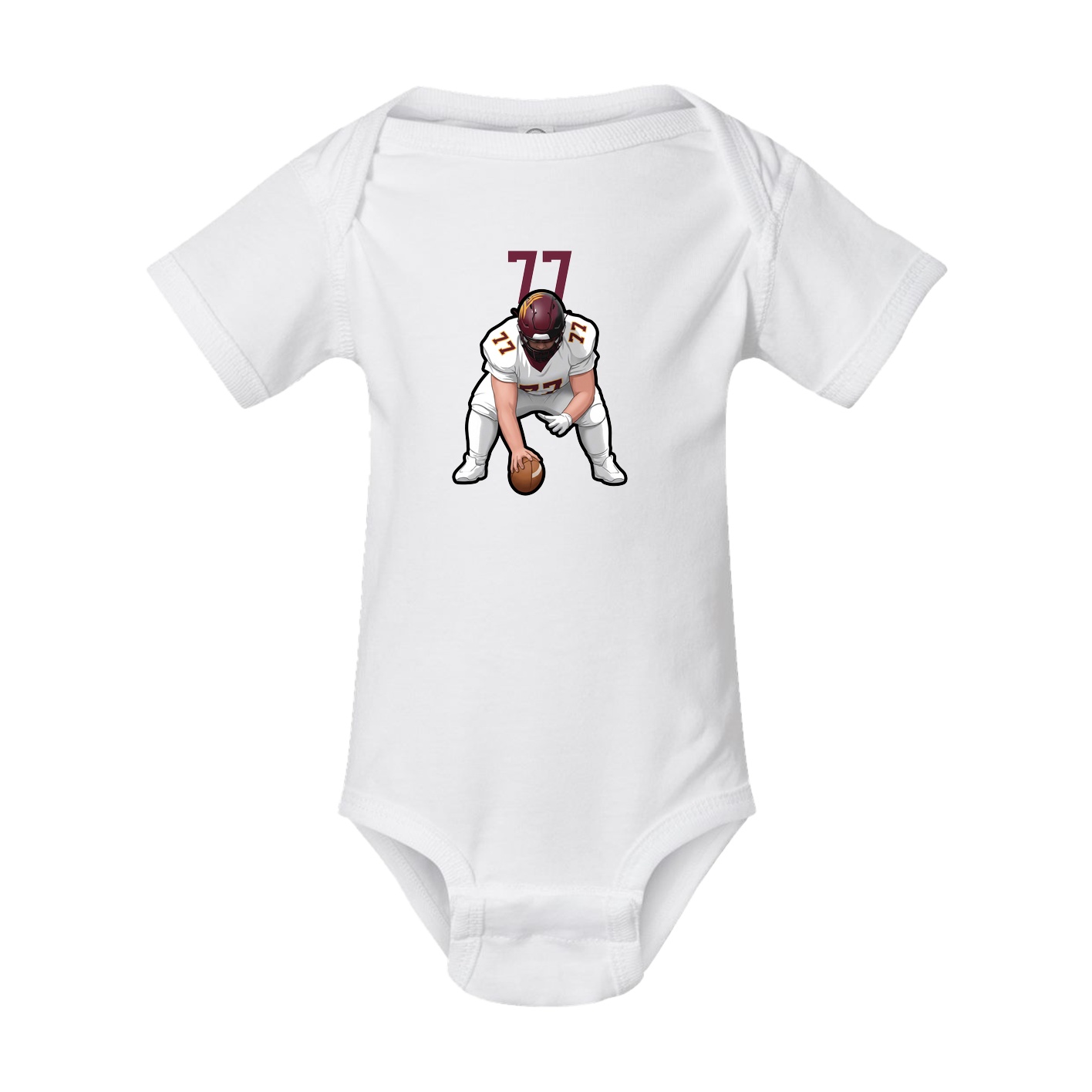 Baby Onesie — Number Top in White