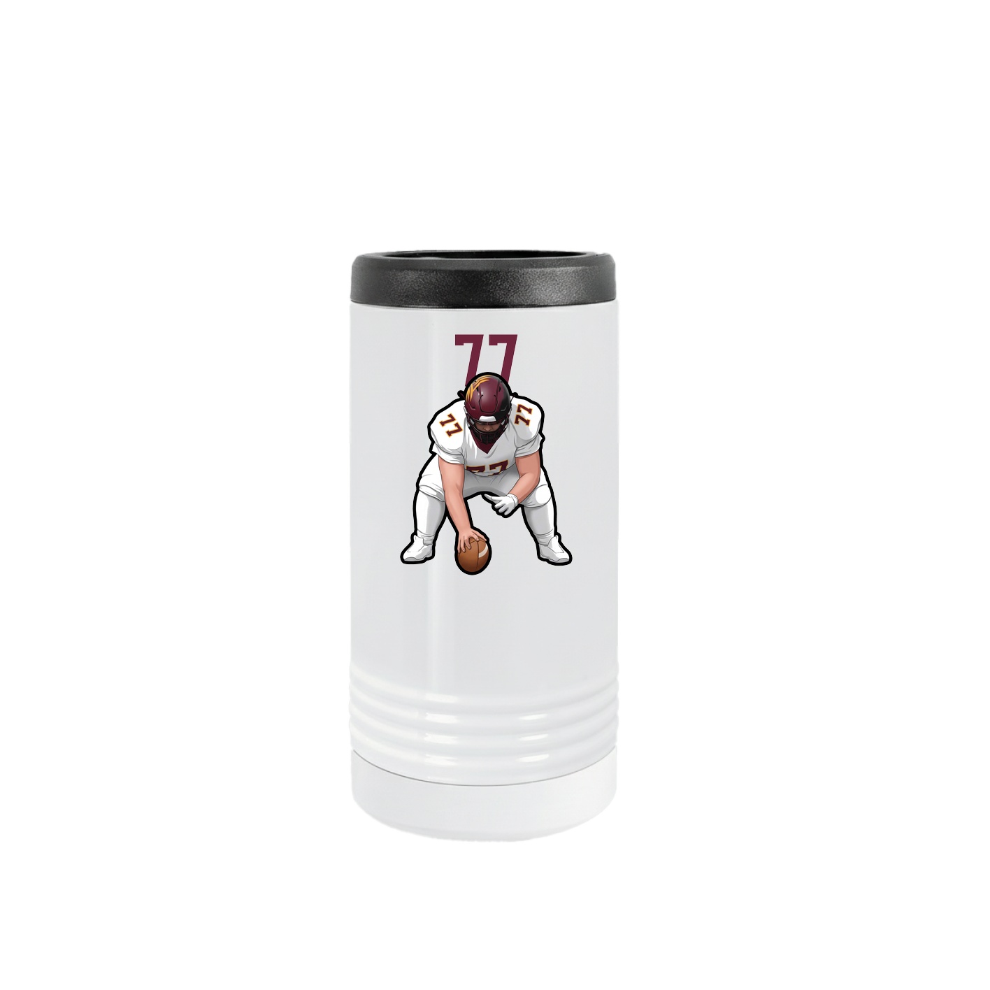 Slim Beverage Holder — Number Top in White