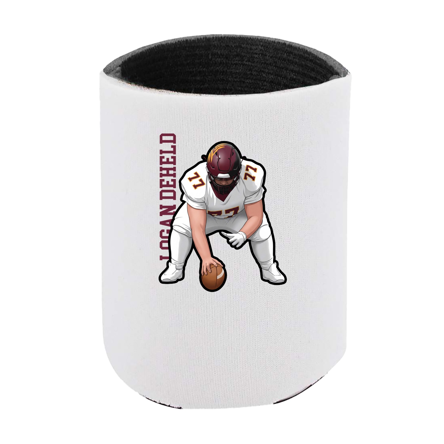 Can Holder — Name Vertical in White