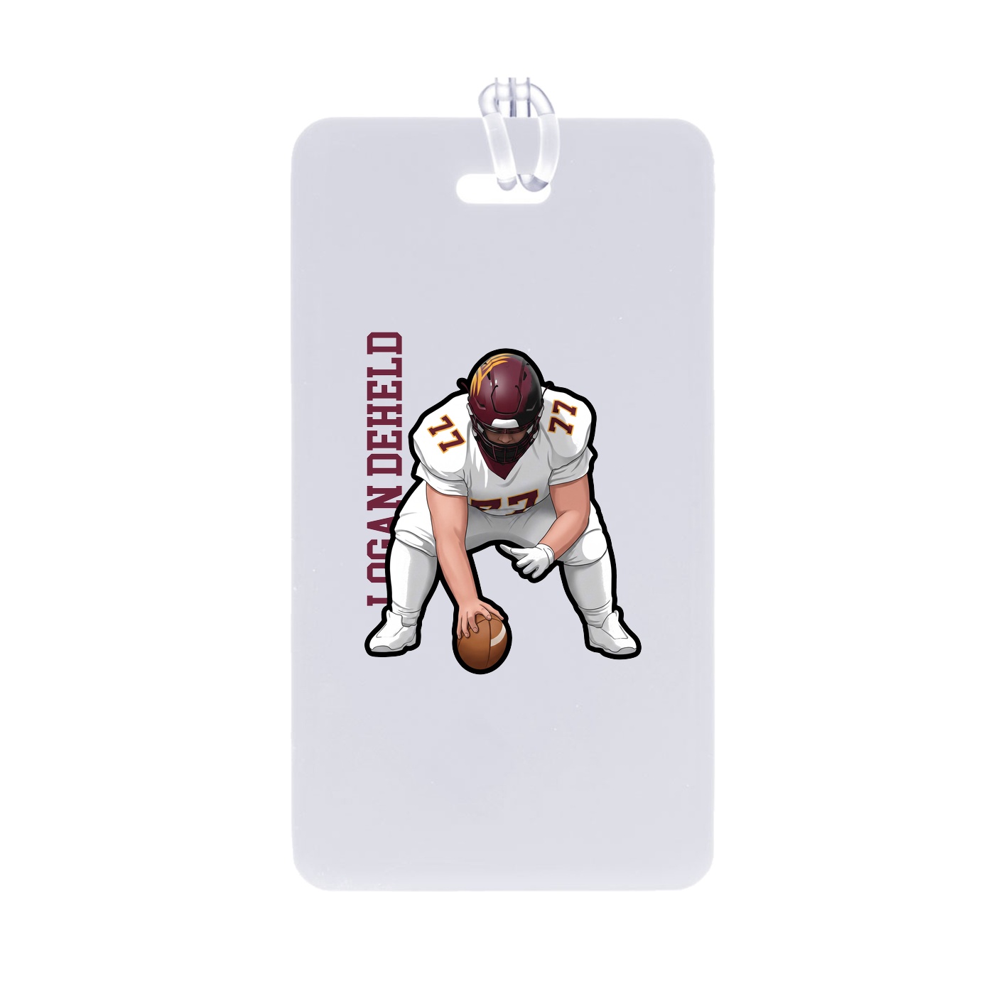 Bag Tag — Name Vertical in Classic