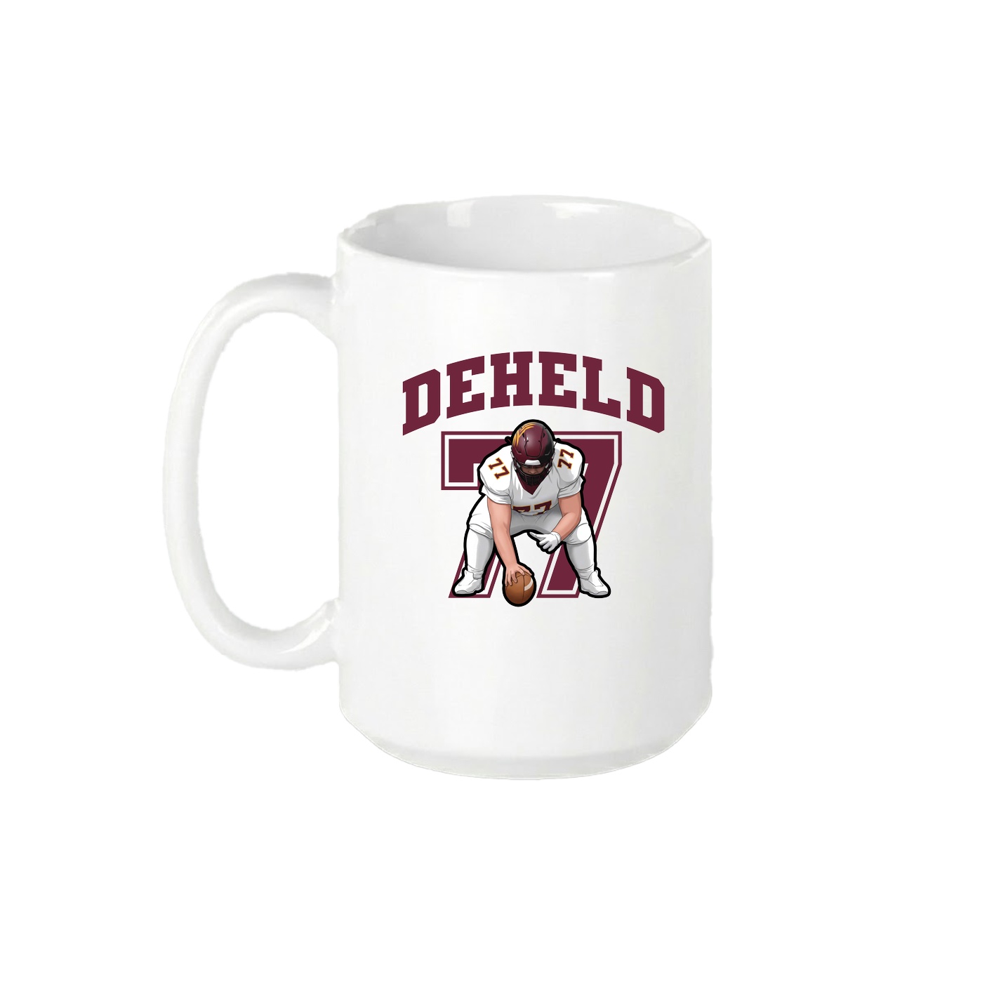 15oz Coffee Mug — Number in White