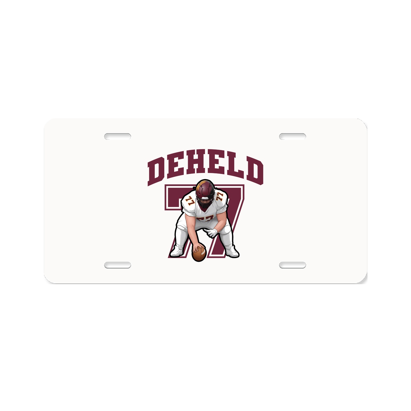License Plate — Number in Classic