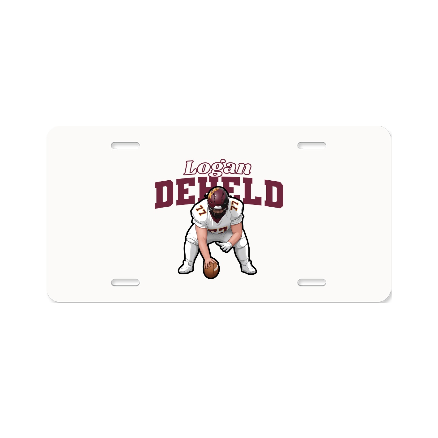 License Plate — Name Arch in Classic