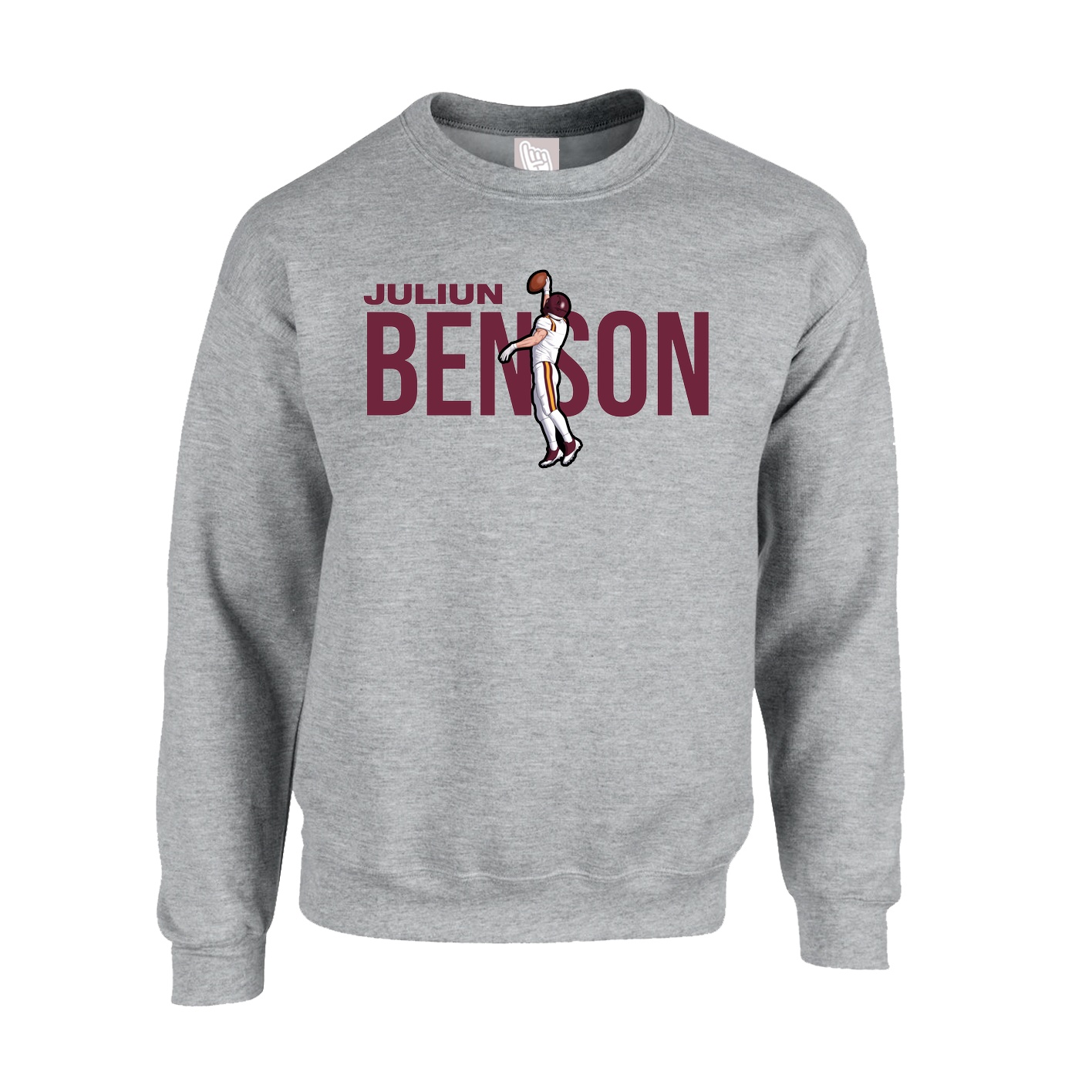 Fleece Crew — Player Name in Grey