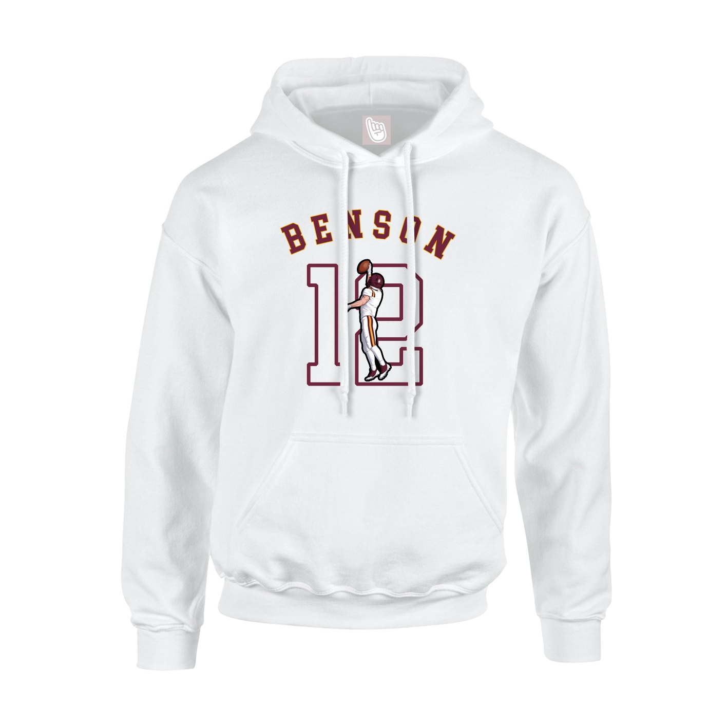 Youth Hoodie — Shirsey Arch in White