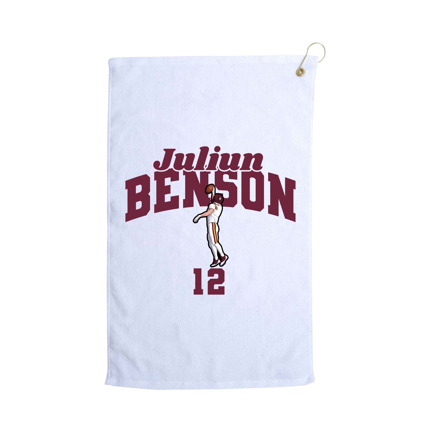 Golf Towel — Signature Arch in White