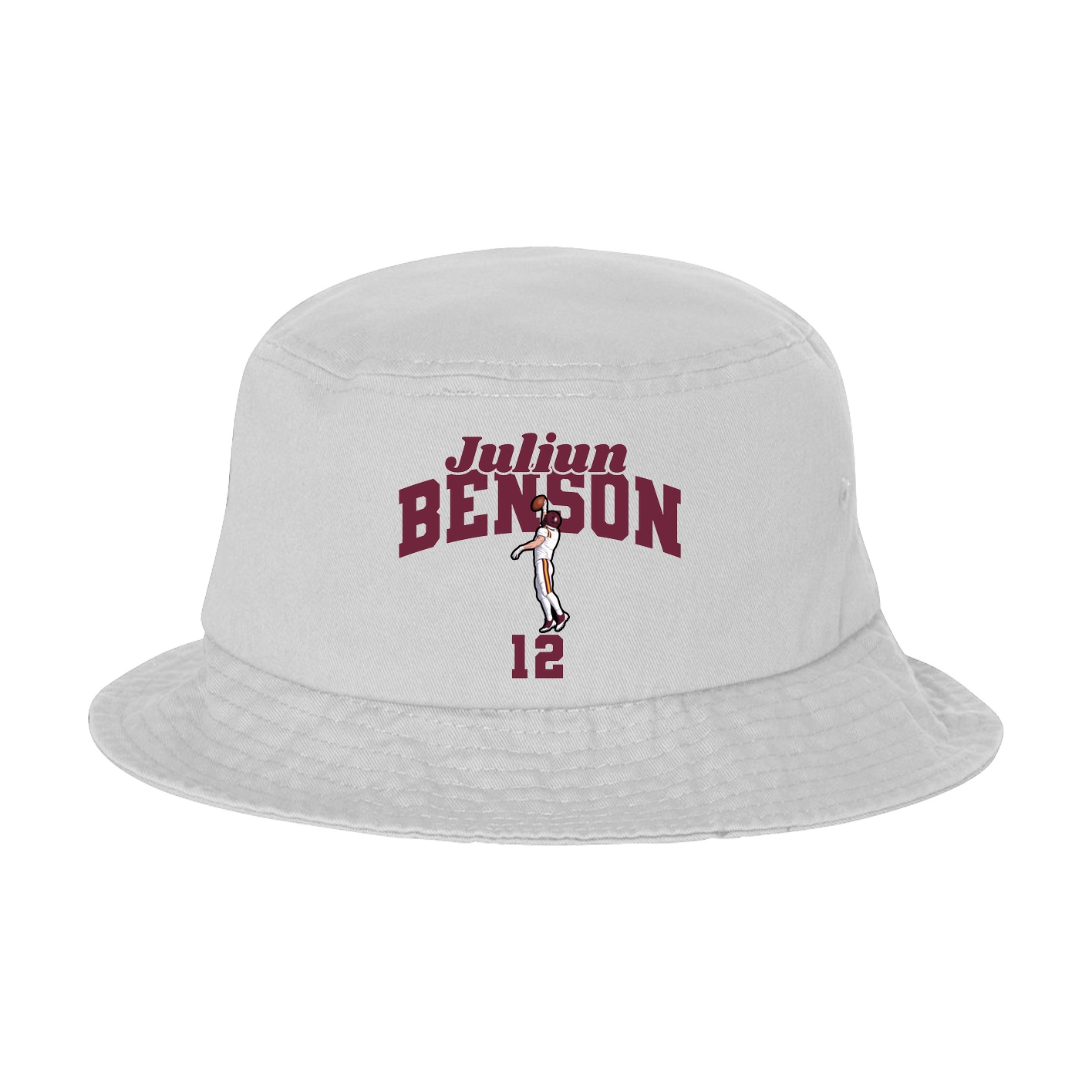 Bucket Cap — Signature Arch in White