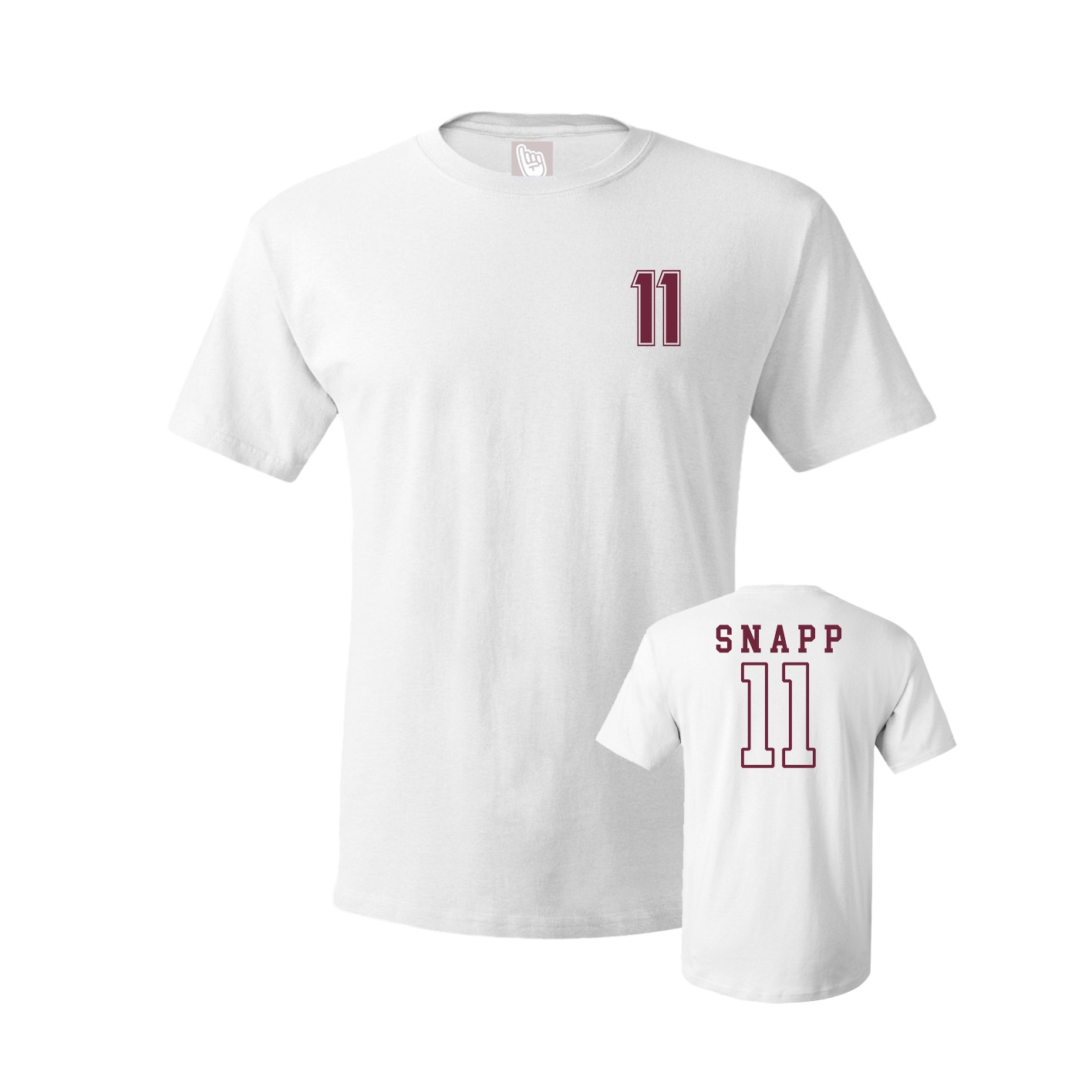 Youth Tee — Chest Back in White