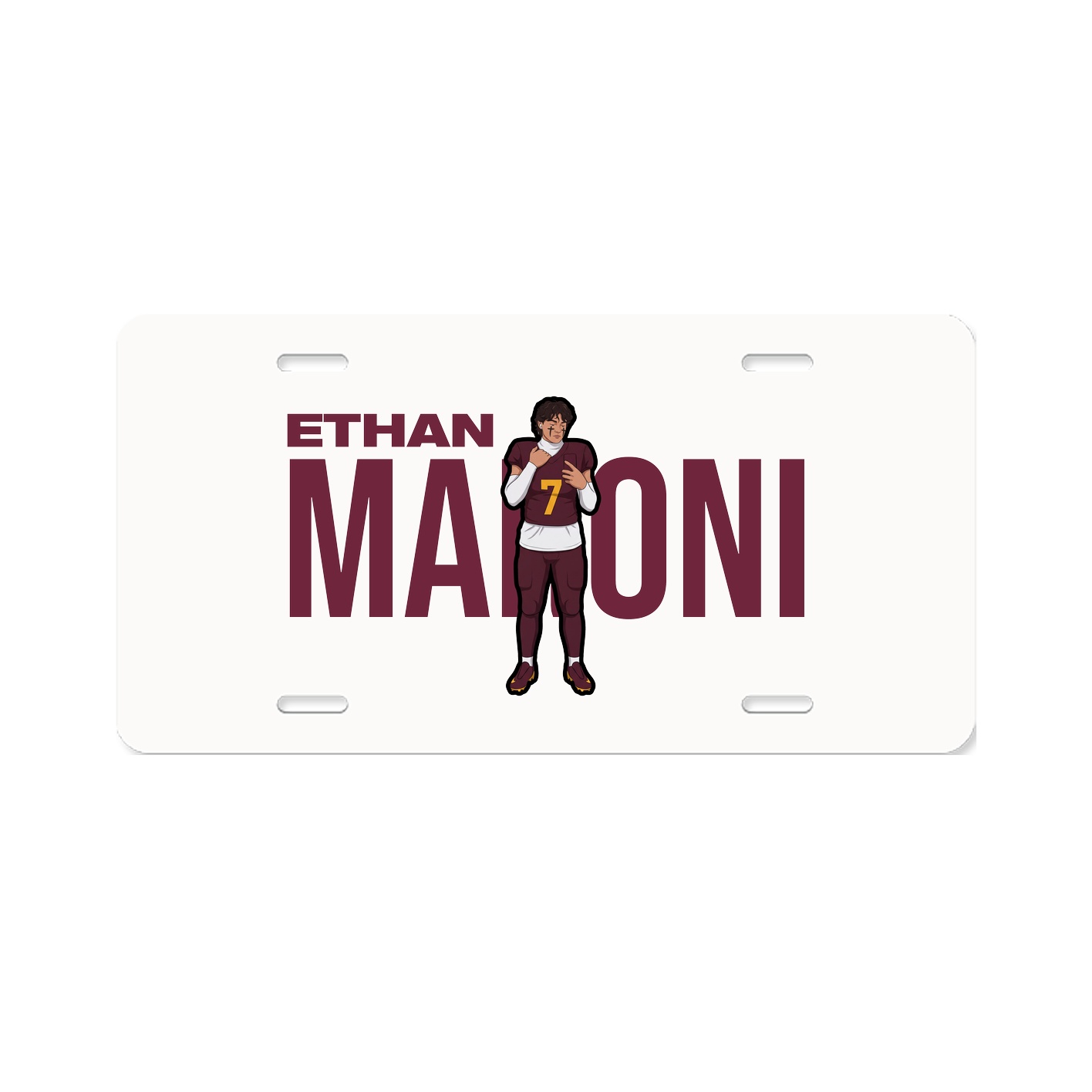 License Plate — Player Name in Classic