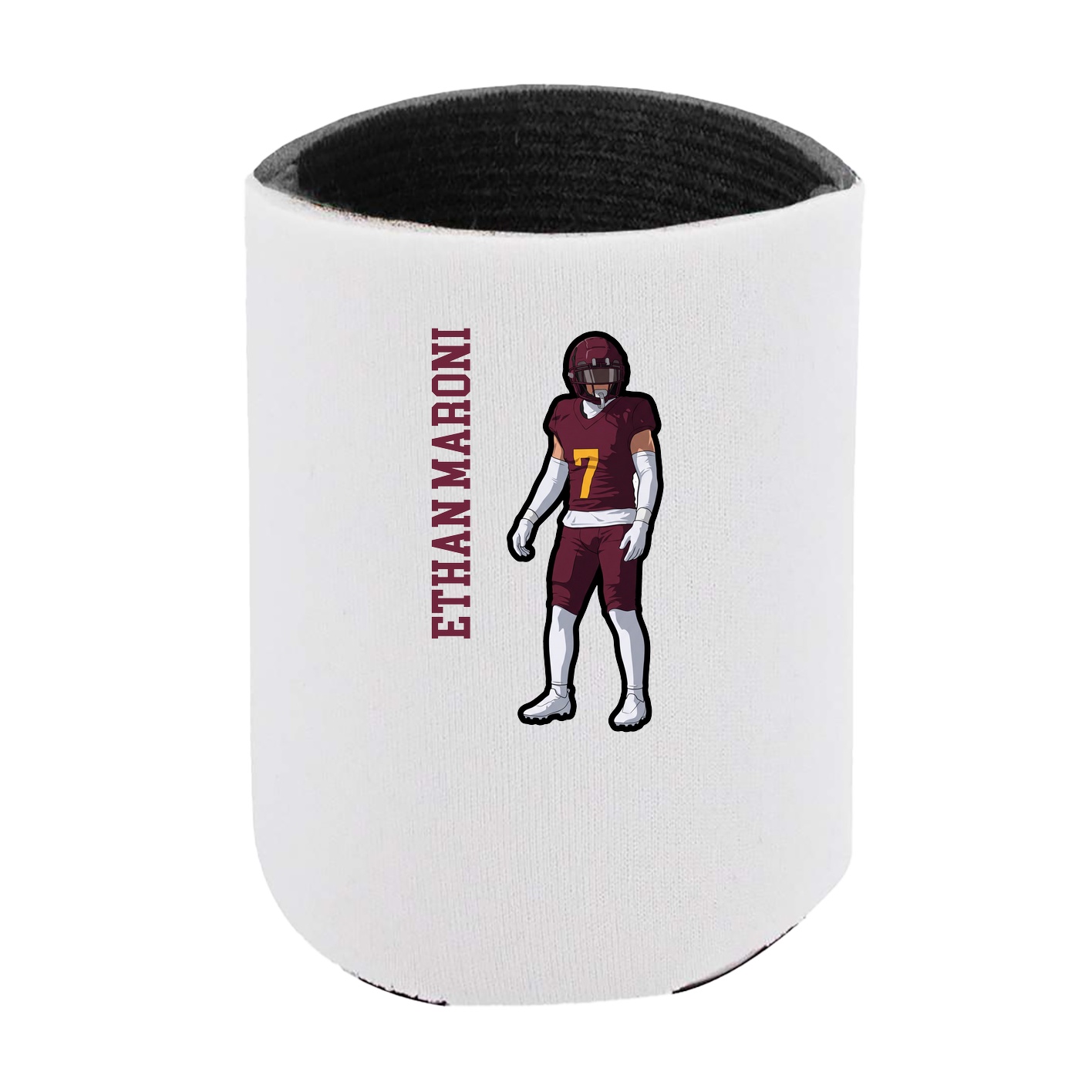 Can Holder — Name Vertical in White