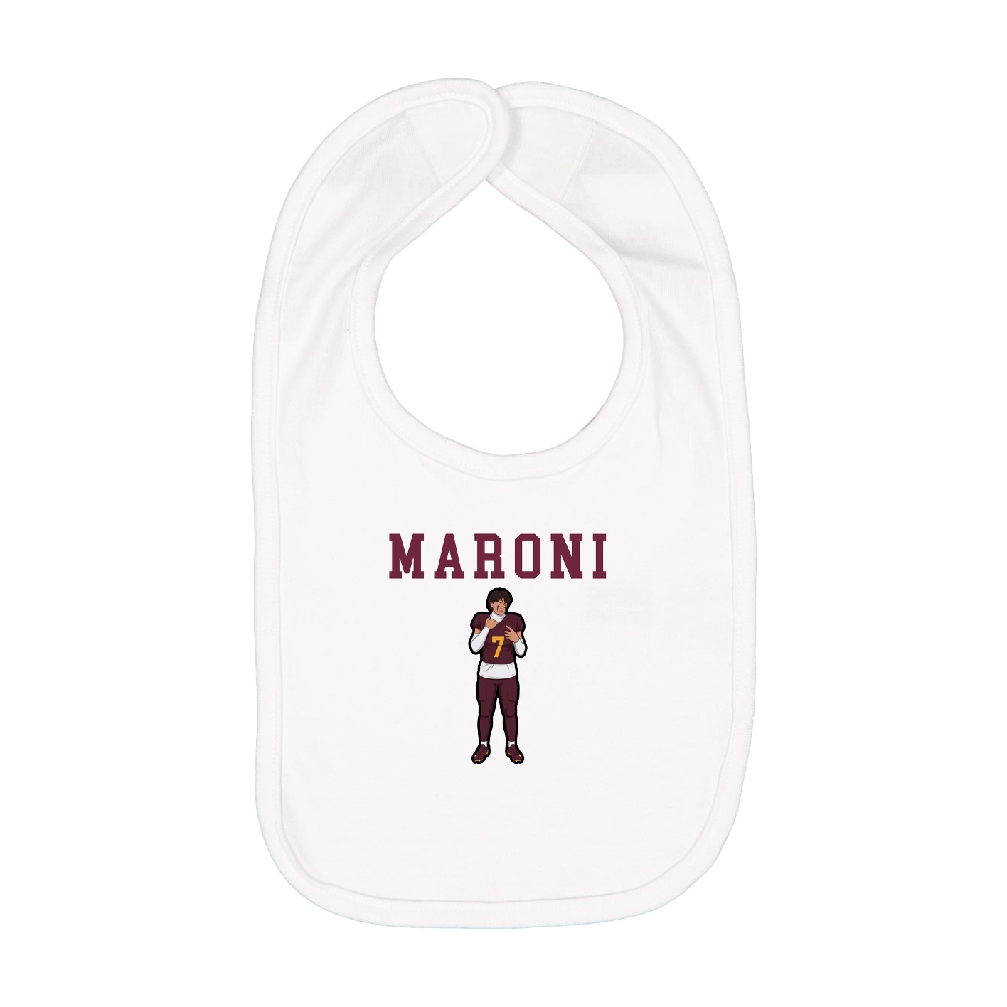 Infant Bib — Shirsey in White