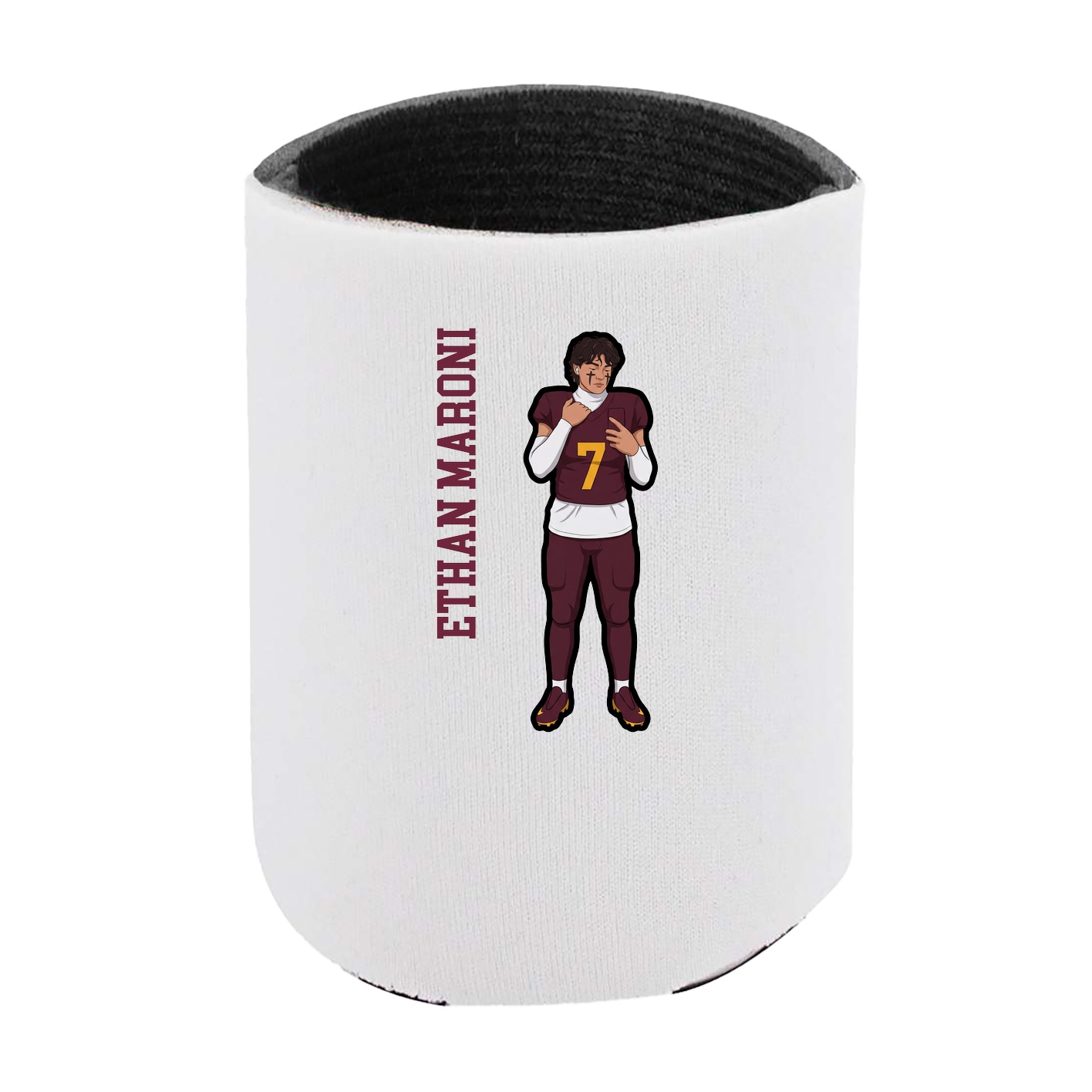 Can Holder — Name Vertical in White