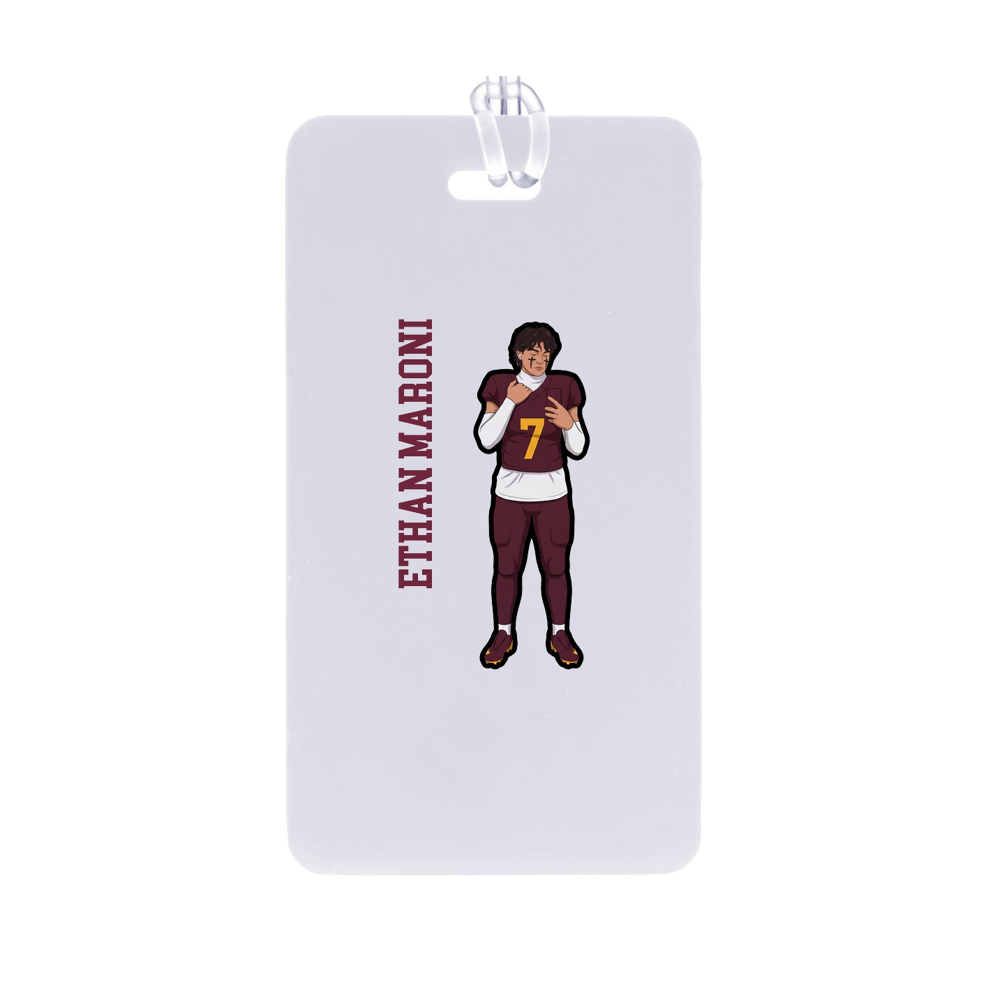 Bag Tag — Name Vertical in Classic