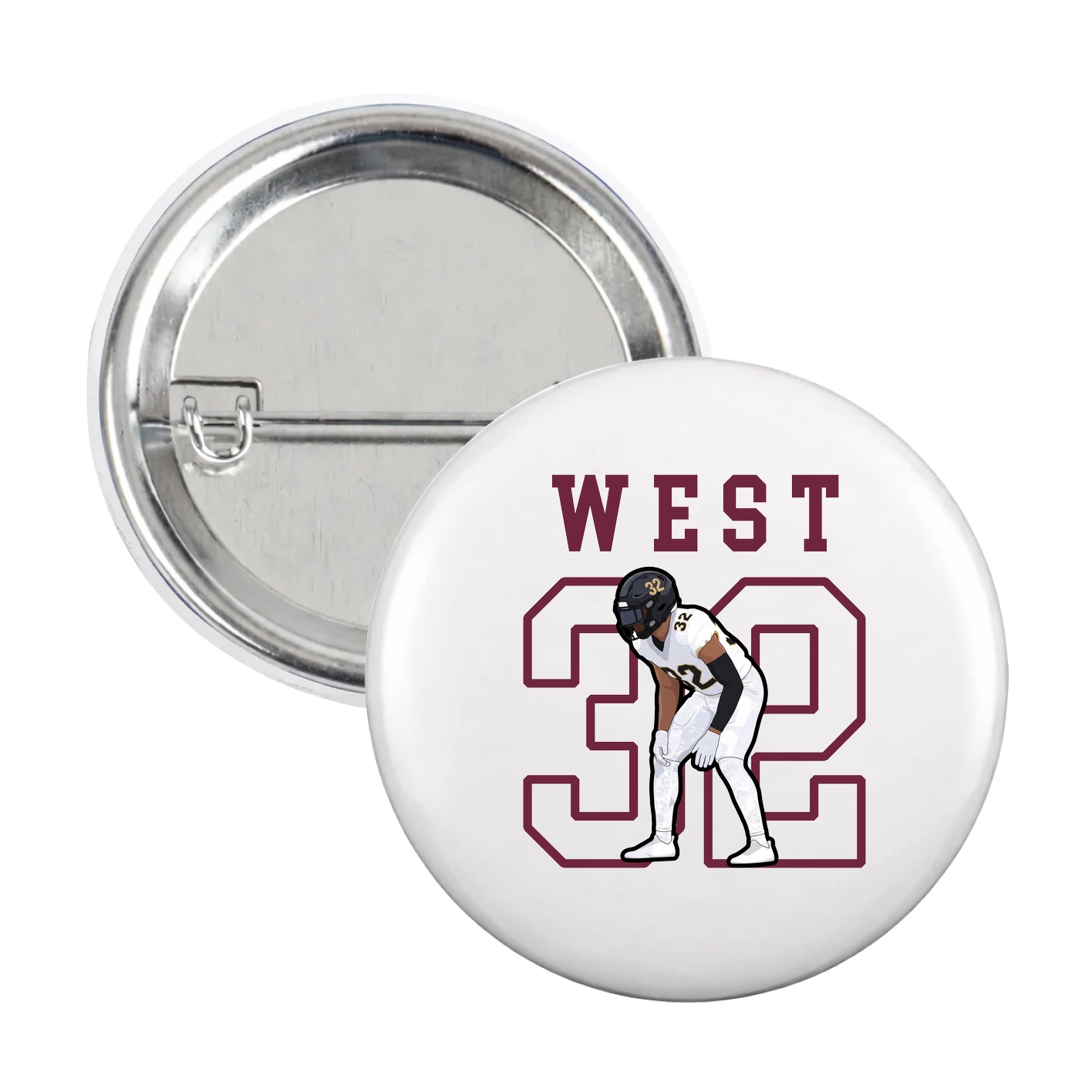Game Day Button — Shirsey in White