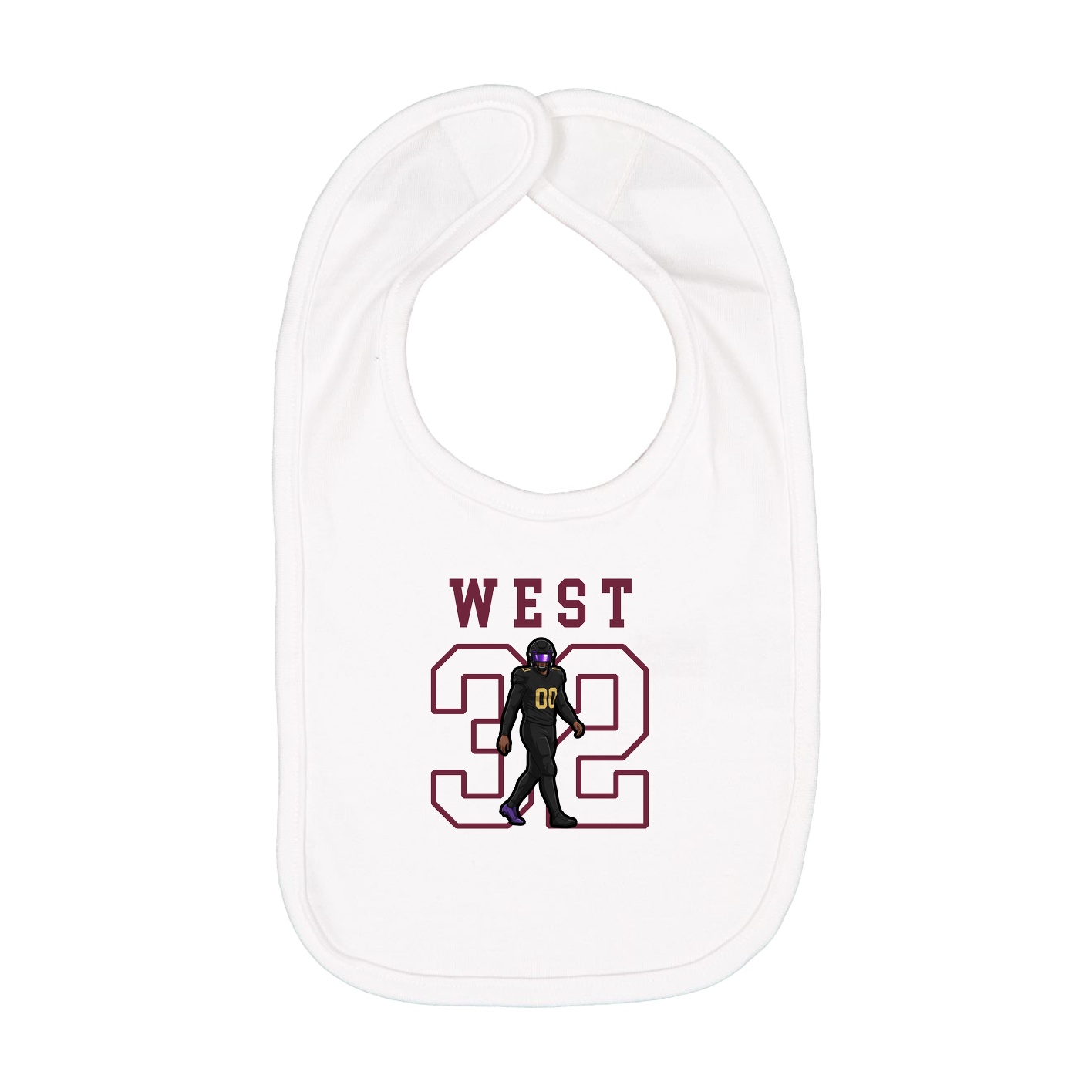 Infant Bib — Shirsey in White