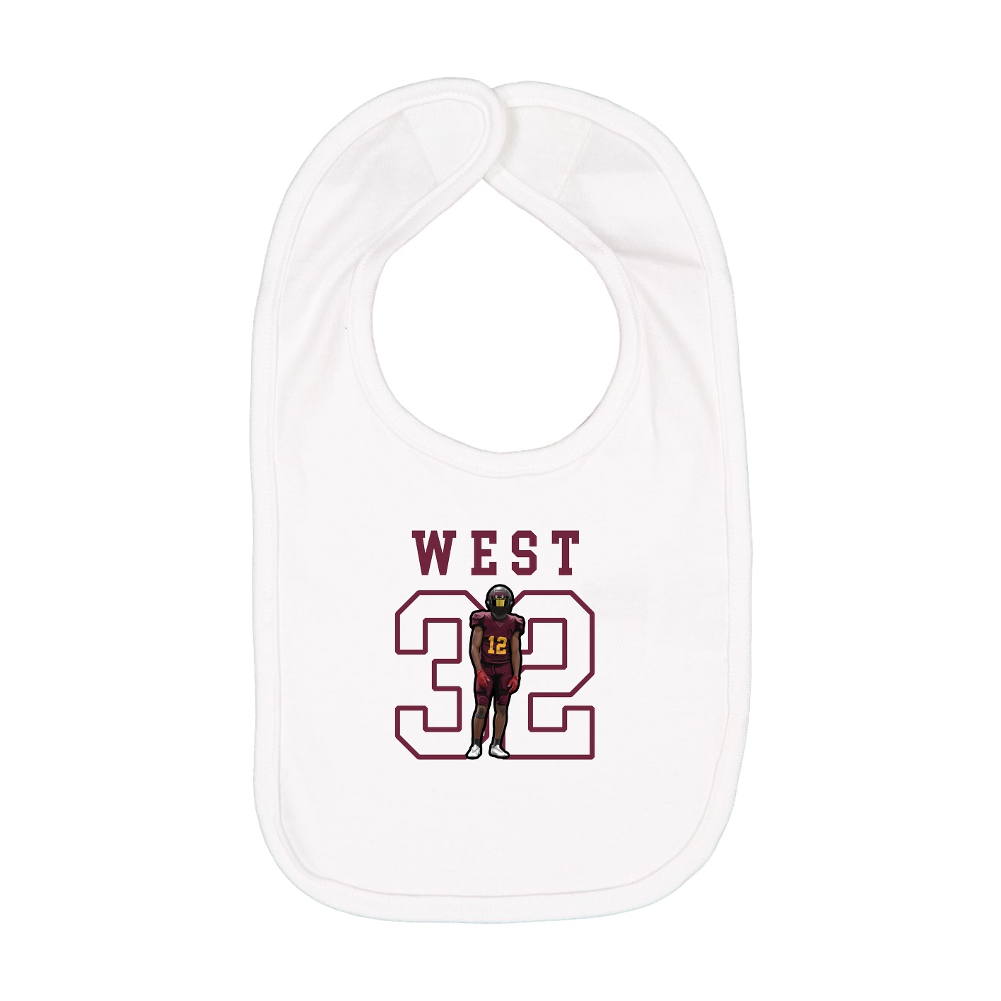 Infant Bib — Shirsey in White