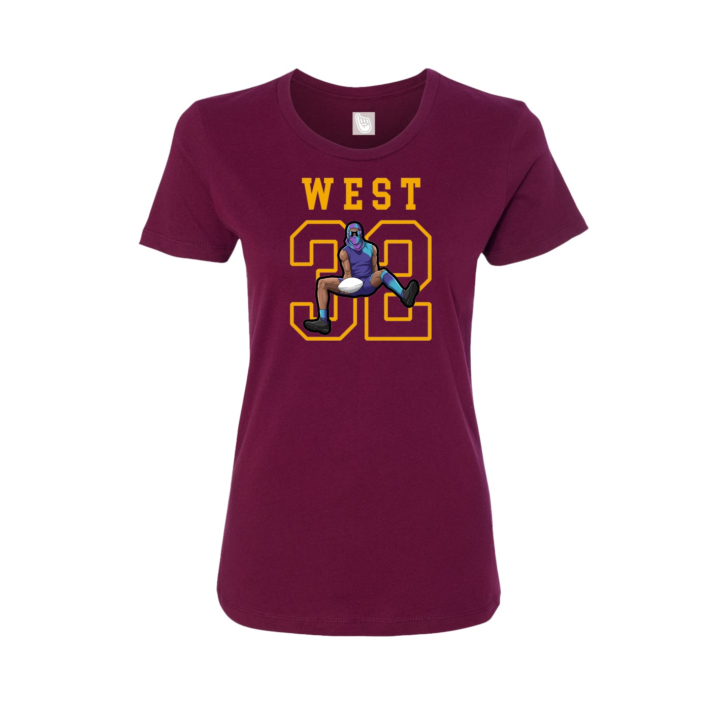 Fitted Women's Tee — Shirsey in Maroon