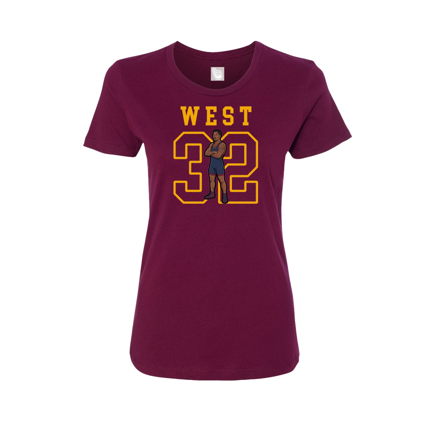 Fitted Women's Tee — Shirsey in Maroon