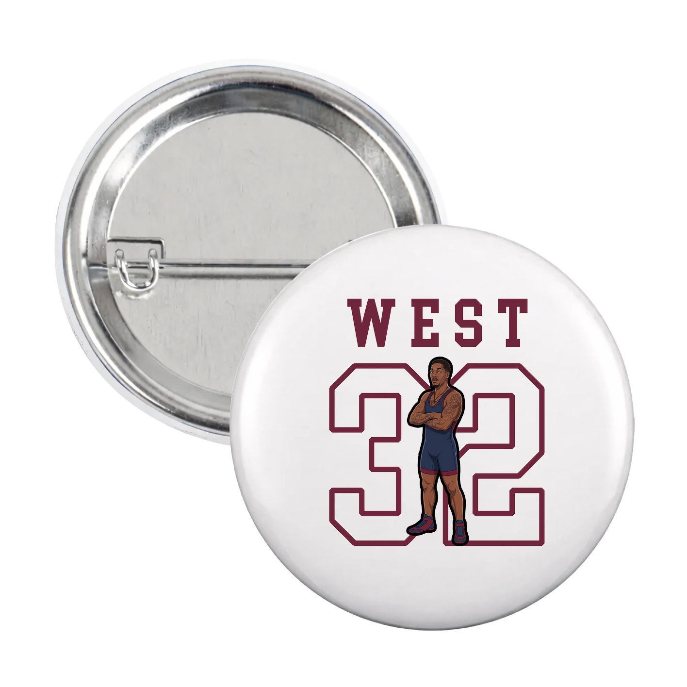 Game Day Button — Shirsey in White