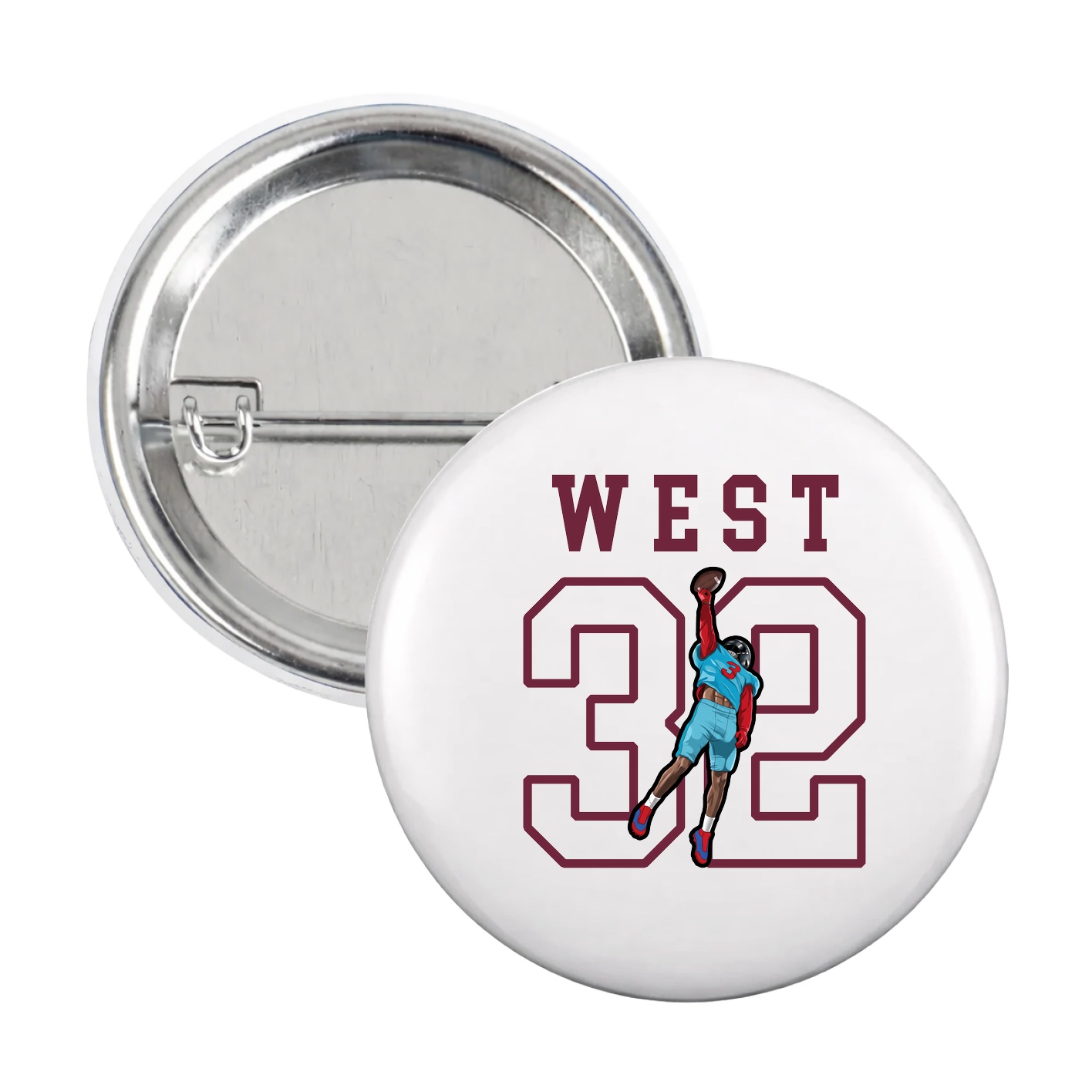 Game Day Button — Shirsey in White