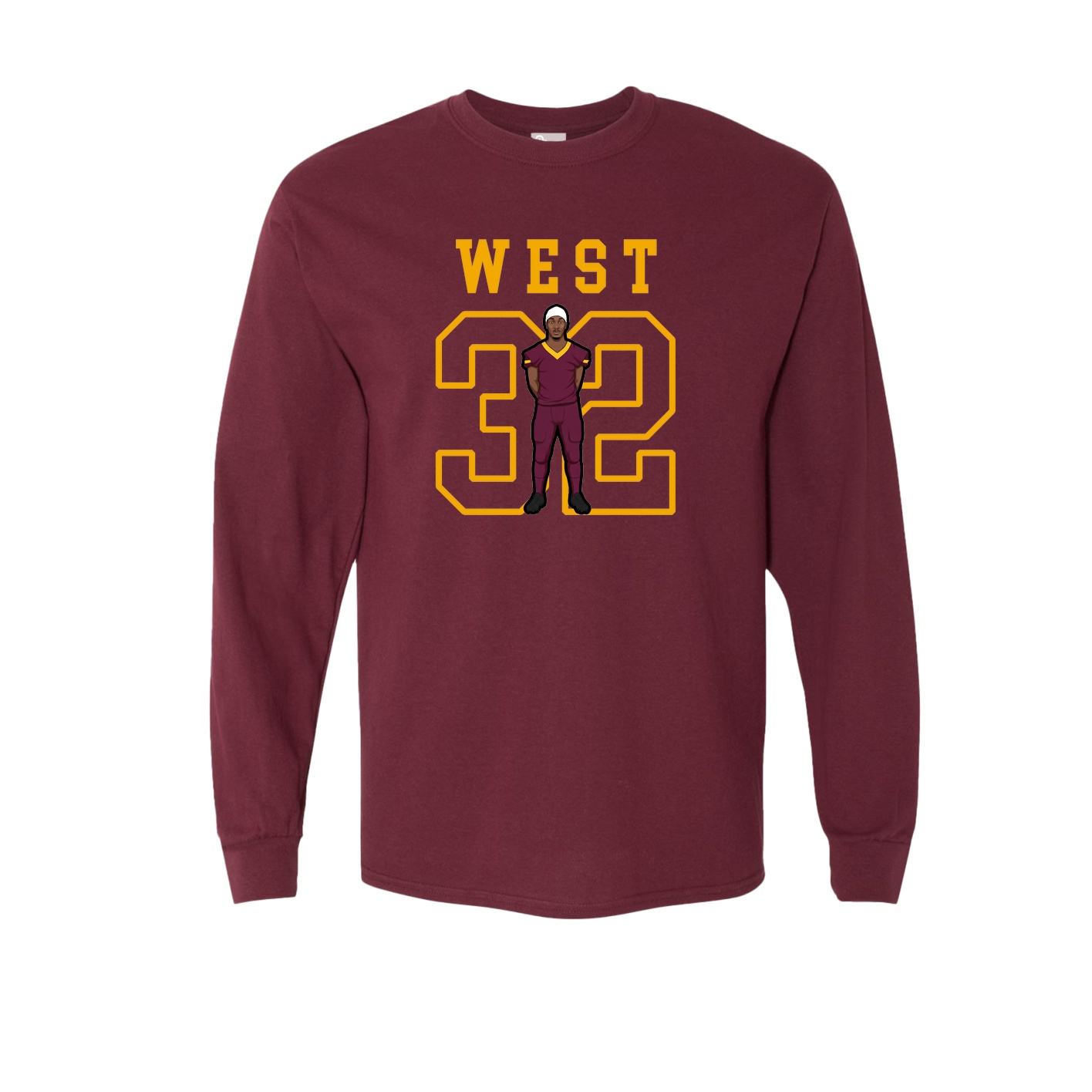 Long Sleeve Tee — Shirsey in Maroon