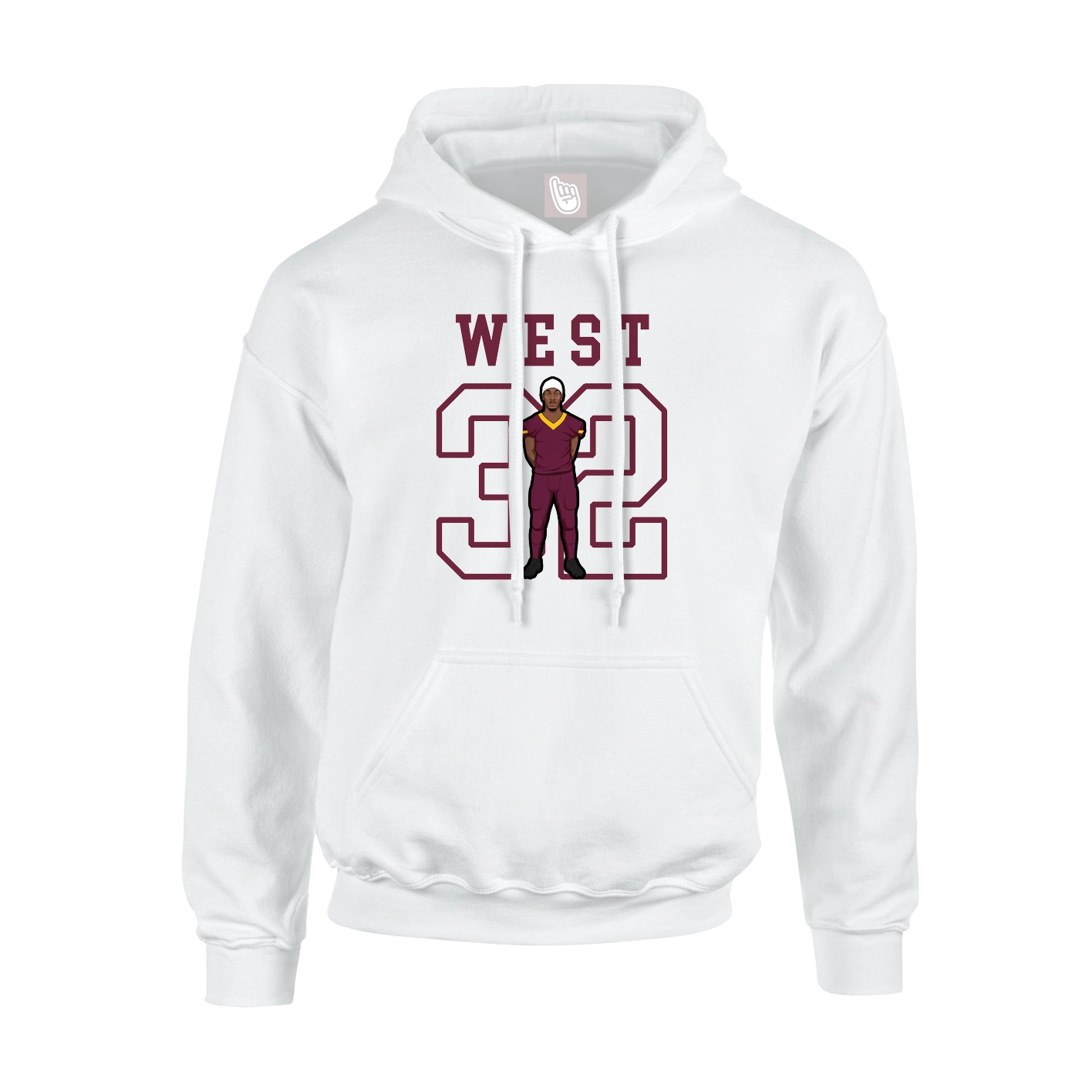 Hoodie — Shirsey in White