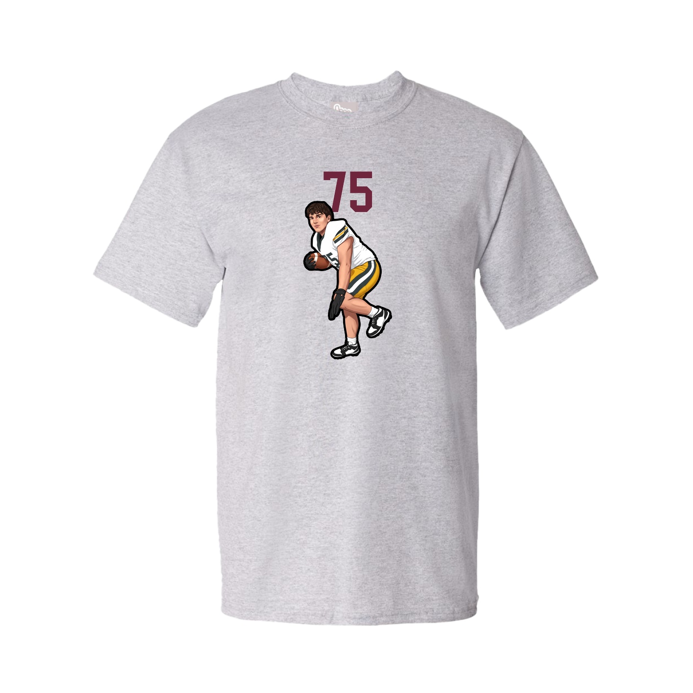 Youth Tee — Number Top in Grey