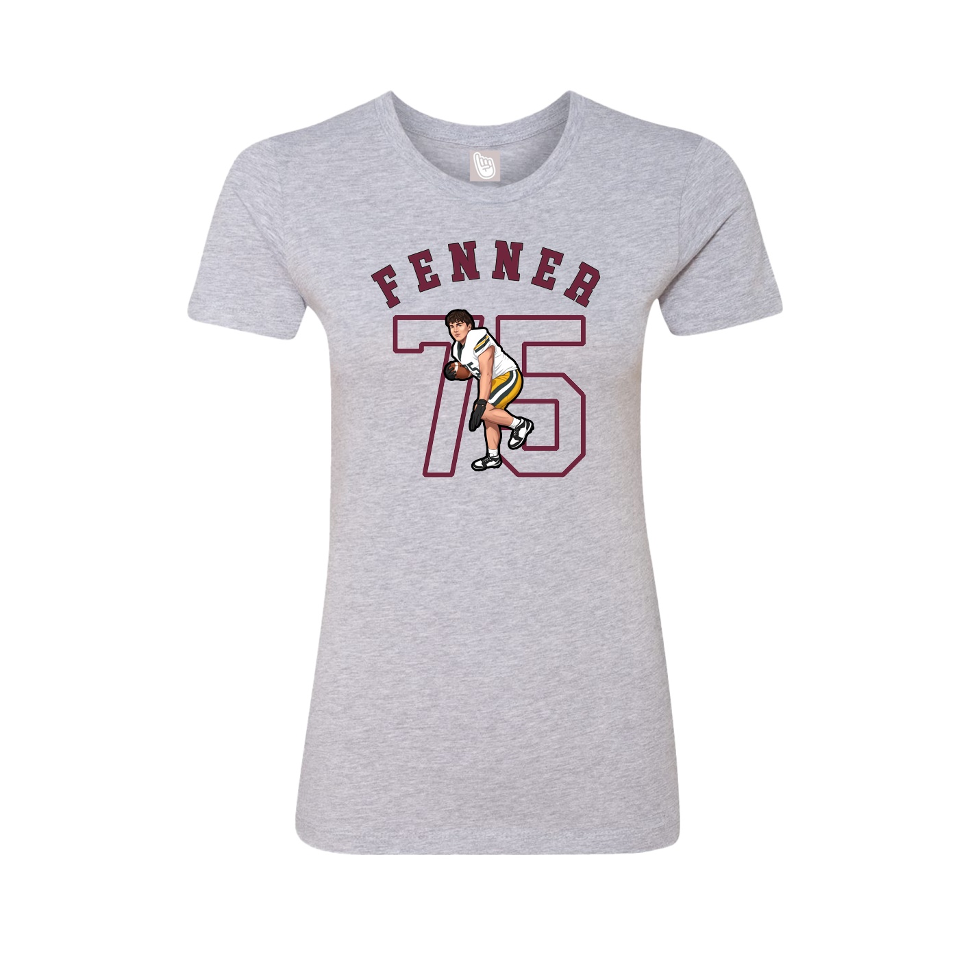 Fitted Women's Tee — Shirsey Arch in Grey