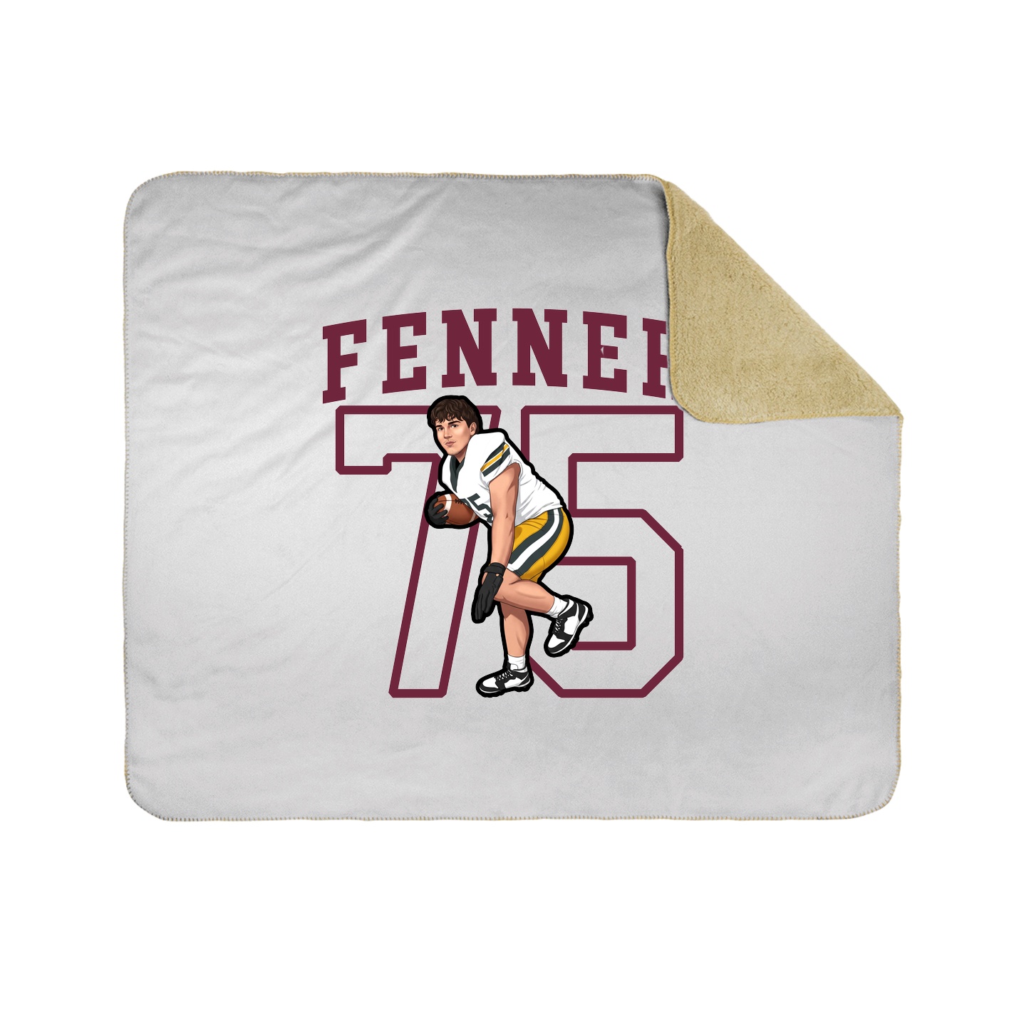 Throw Blanket — Shirsey in White