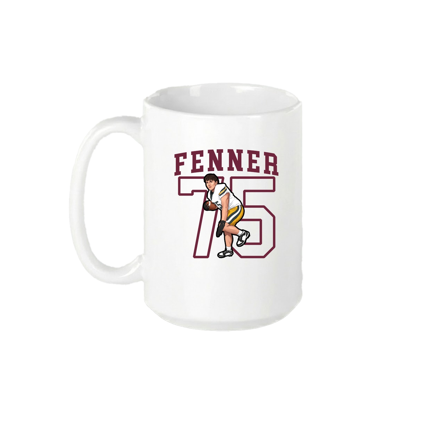 15oz Coffee Mug — Shirsey in White